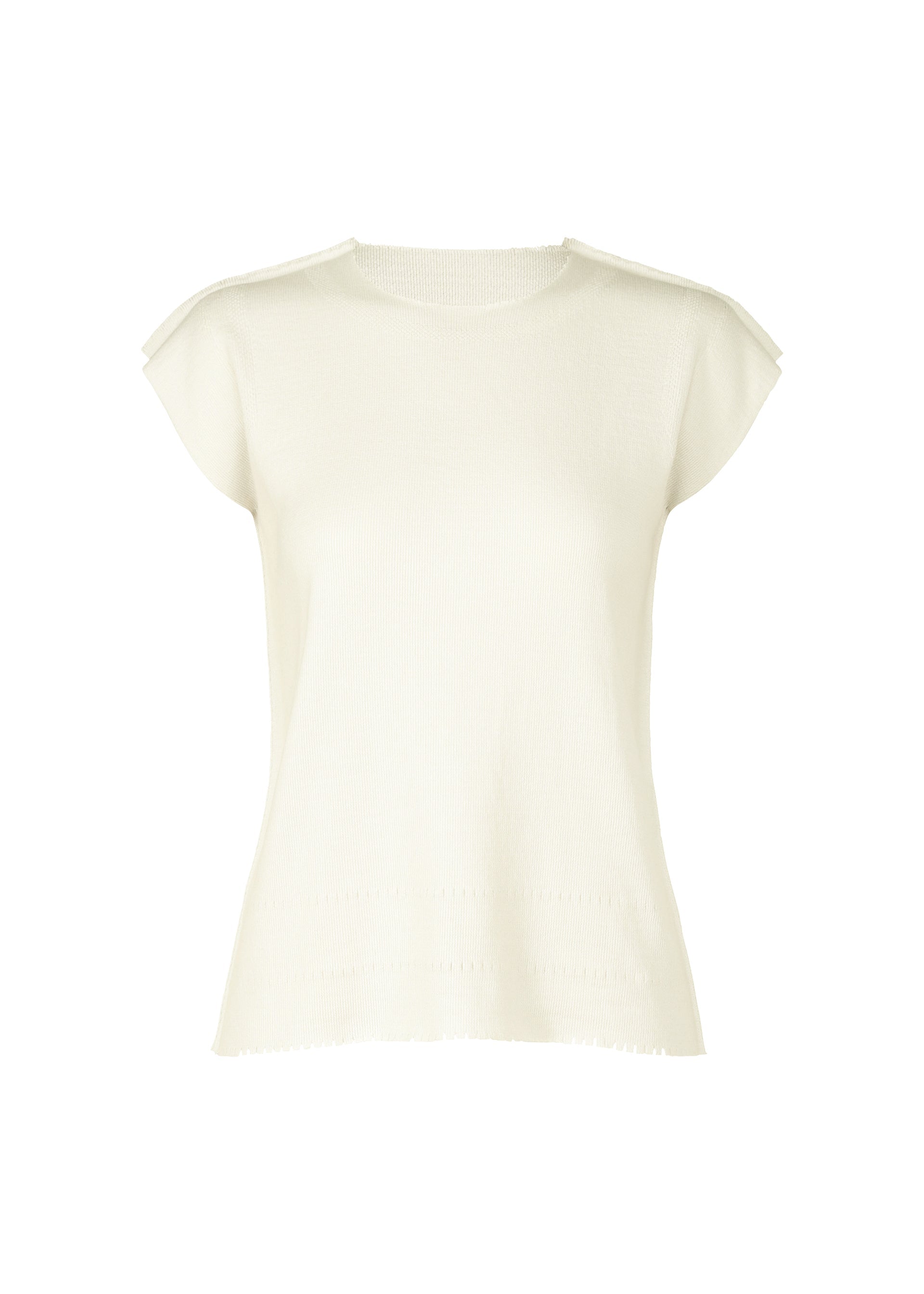 Zoomed view TYPE-A BASICS, Women's Tops, Gray - WHITE (no.01)