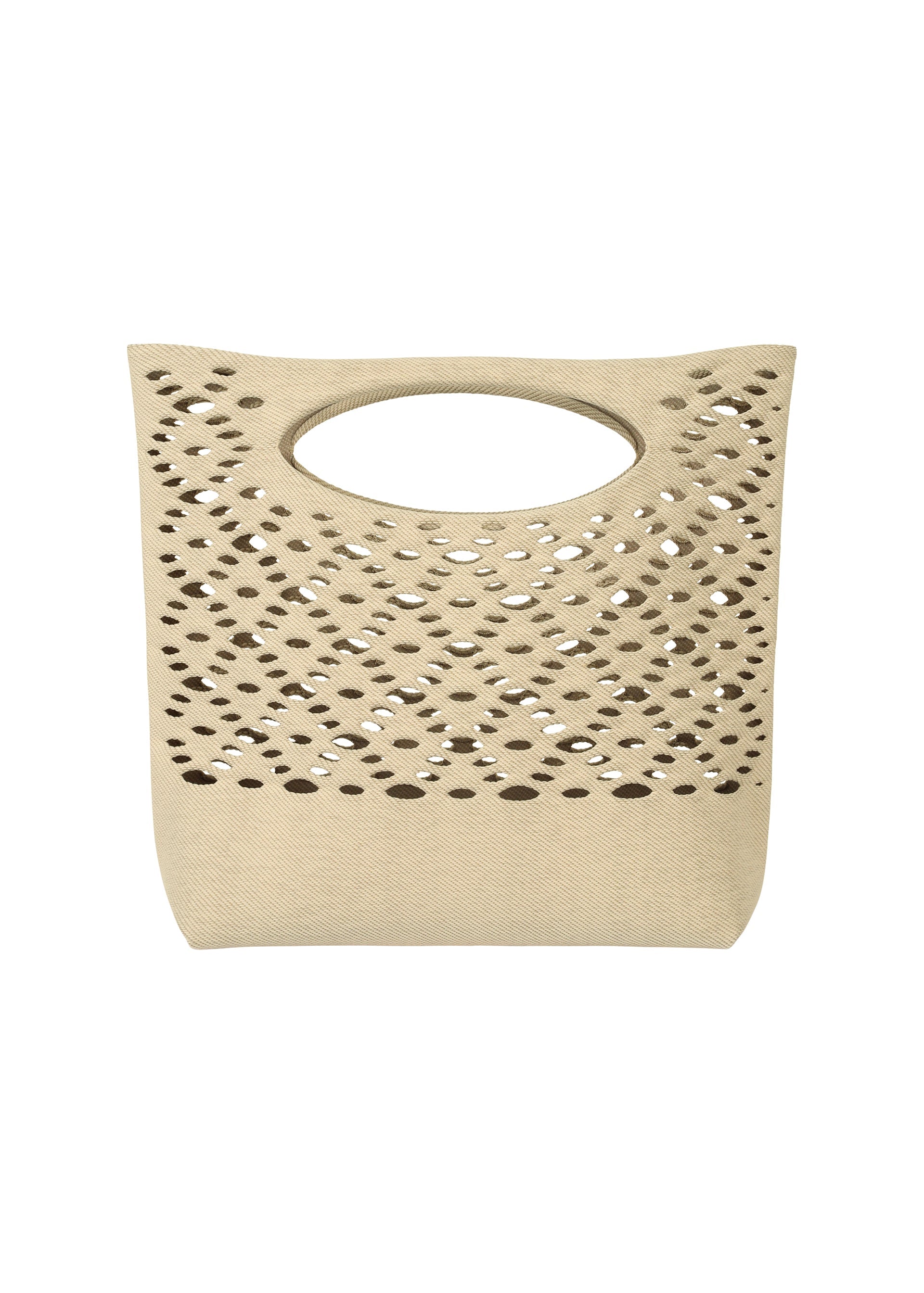 Zoomed view MOKKO BASKET - CREAM x DK. BEIGE(no.46)