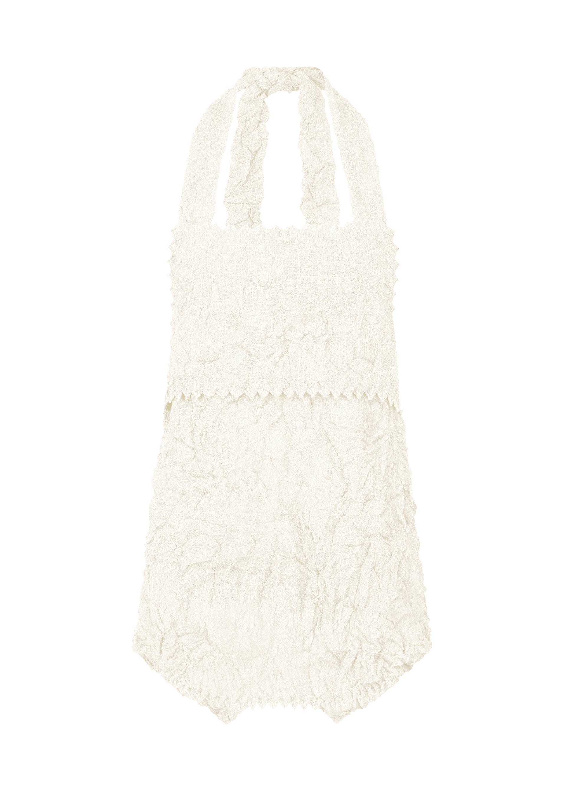 Zoomed view KUMO SHIBORI SUCKER - WHITE(no.01)