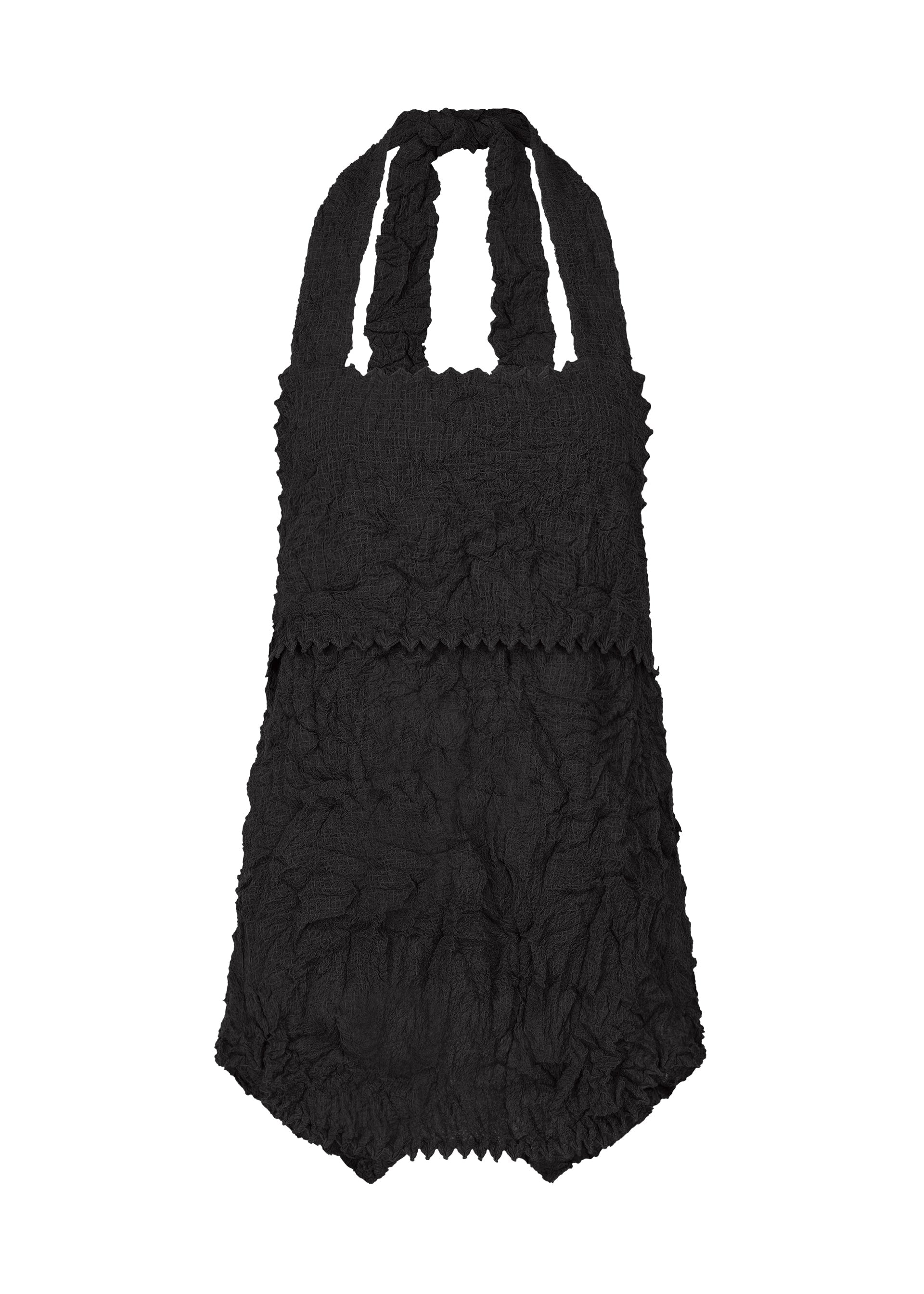 Zoomed view KUMO SHIBORI SUCKER - BLACK(no.15)