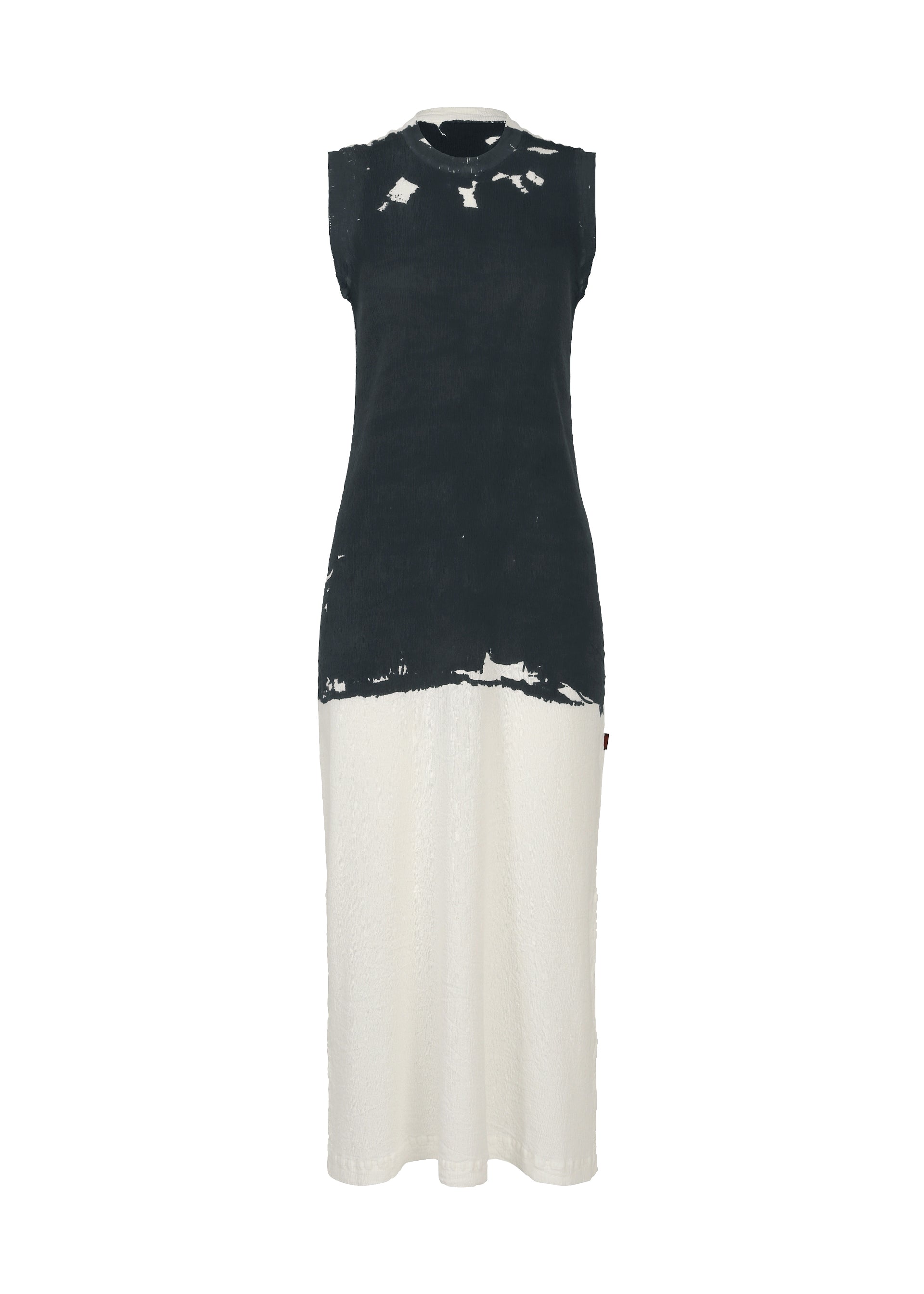 Zoomed view KYO CHIJIMI OVER PRINT, Women's Dress, Gray - CHARCOAL(no.14)