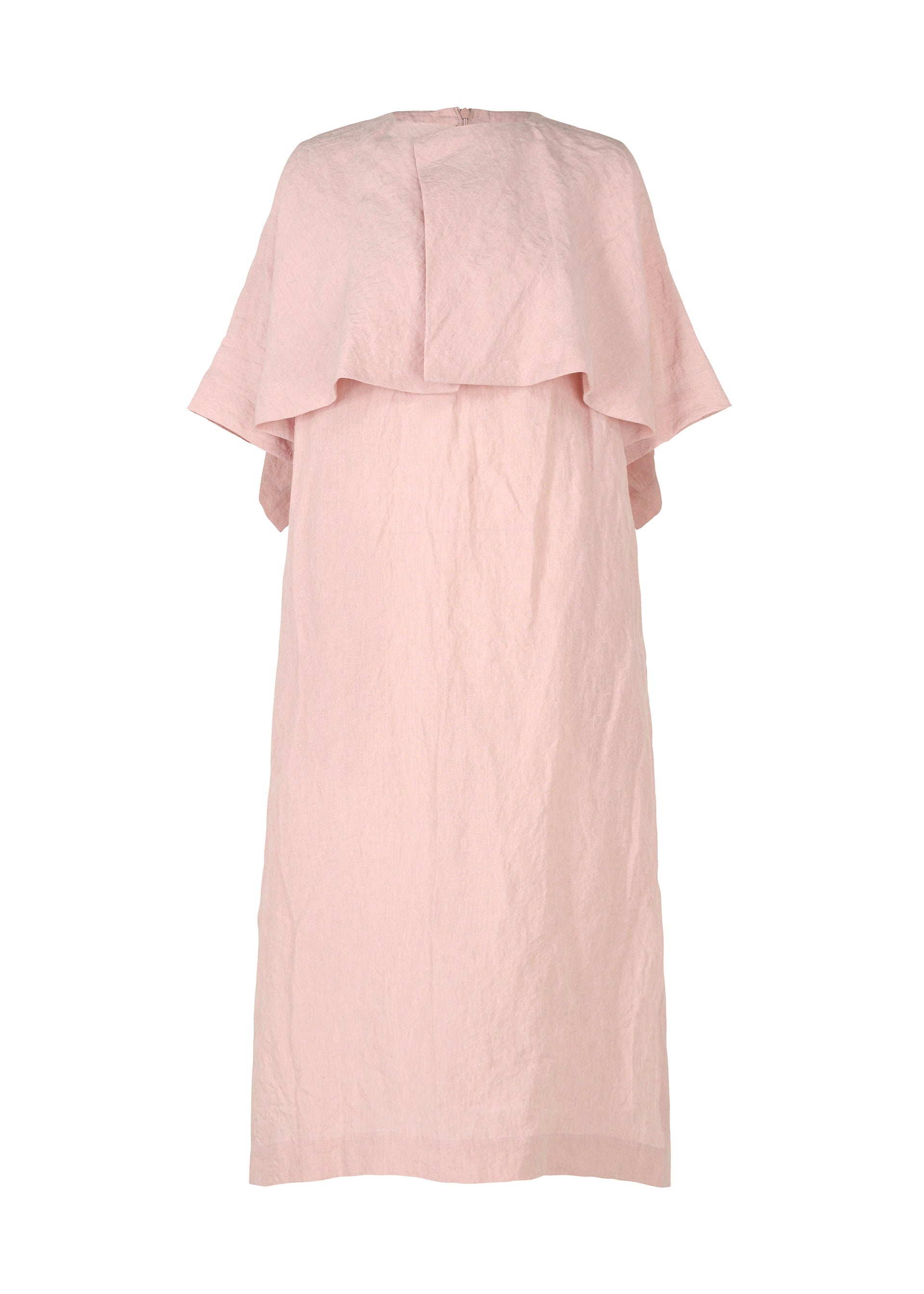 Zoomed view GLOSSY LINEN, Women's Dress, Pink - PALE PINK(no.21)