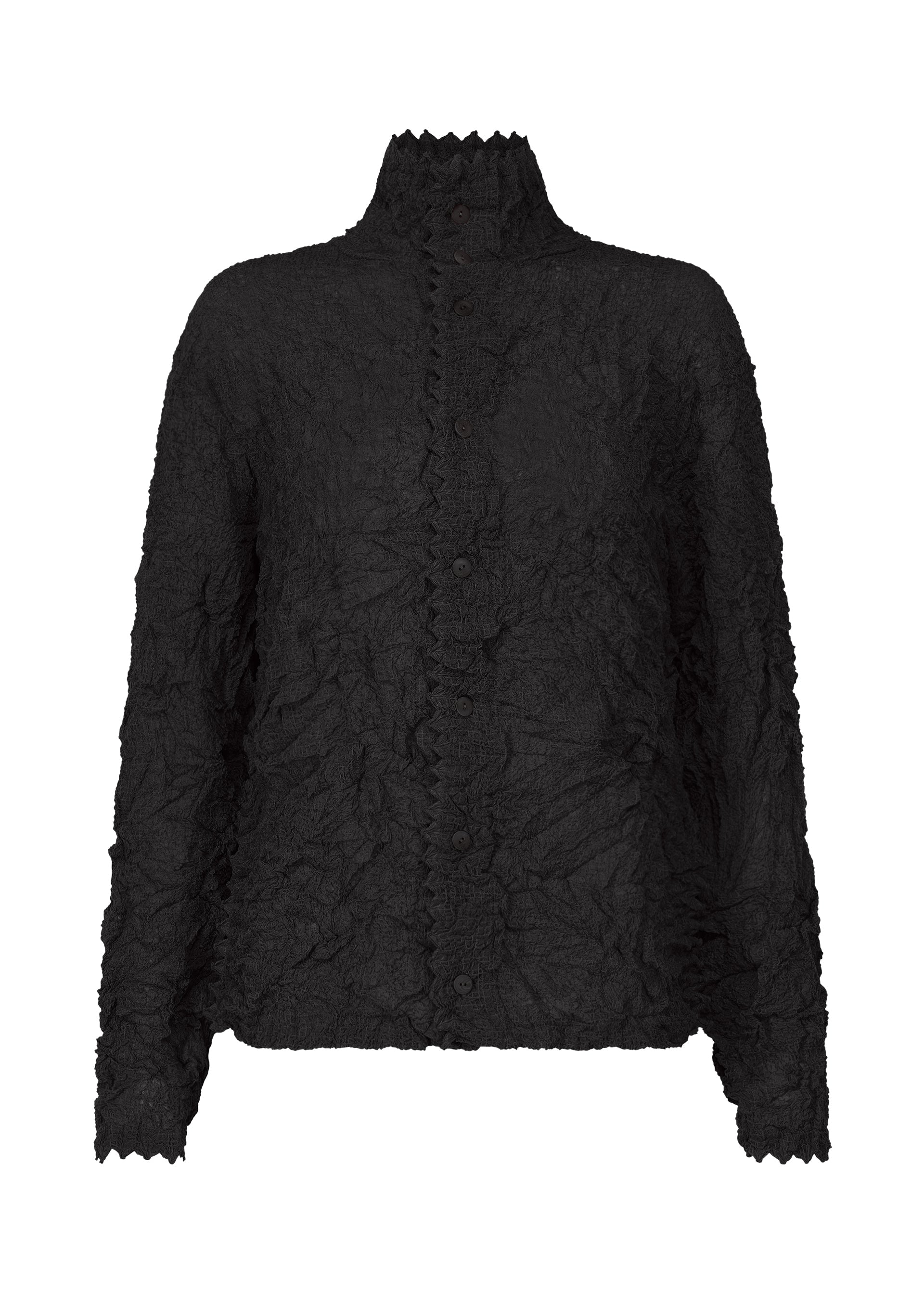 Zoomed view KUMO SHIBORI SUCKER - BLACK(no.15)