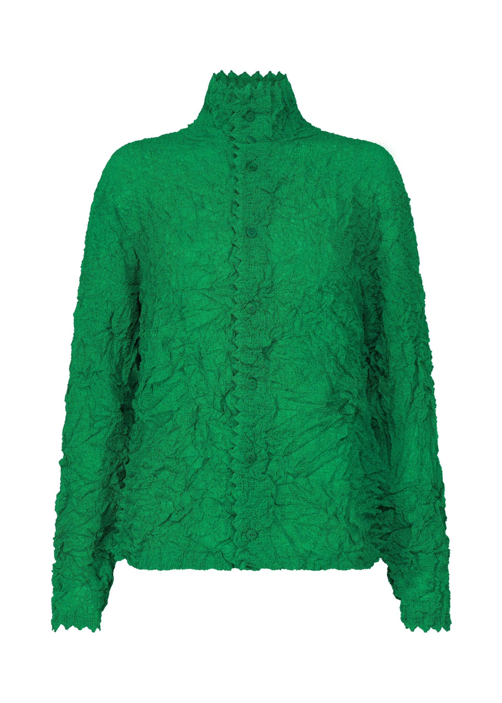 Zoomed view KUMO SHIBORI SUCKER - GREEN(no.62)