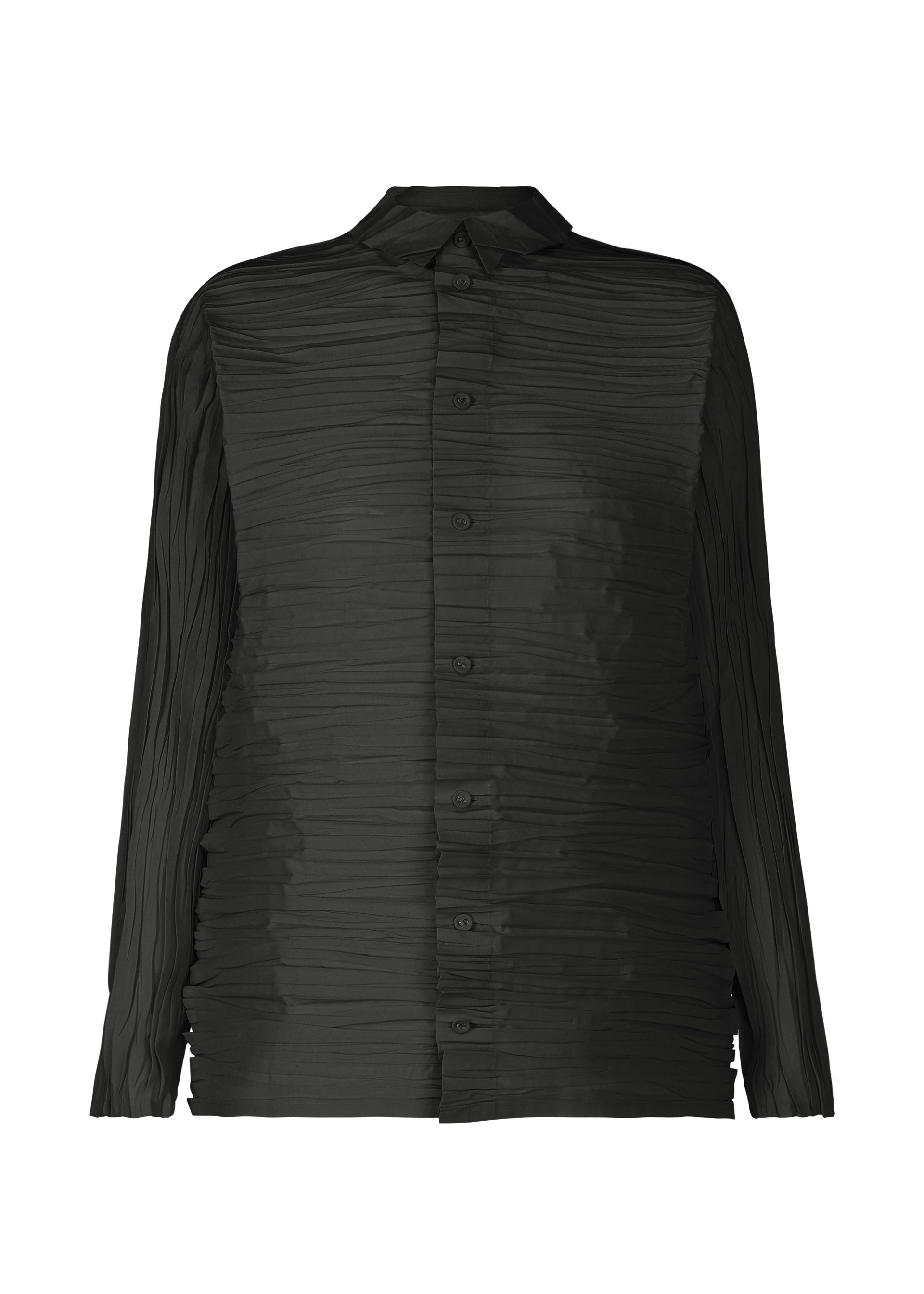 Zoomed view SHIBARI SHIRT - BLACK(no.15)