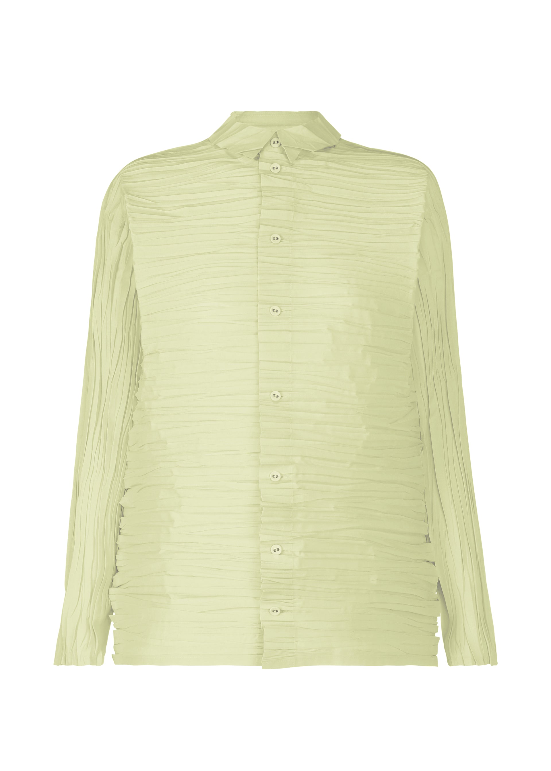 Zoomed view SHIBARI SHIRT - PALE GREEN(no.63)