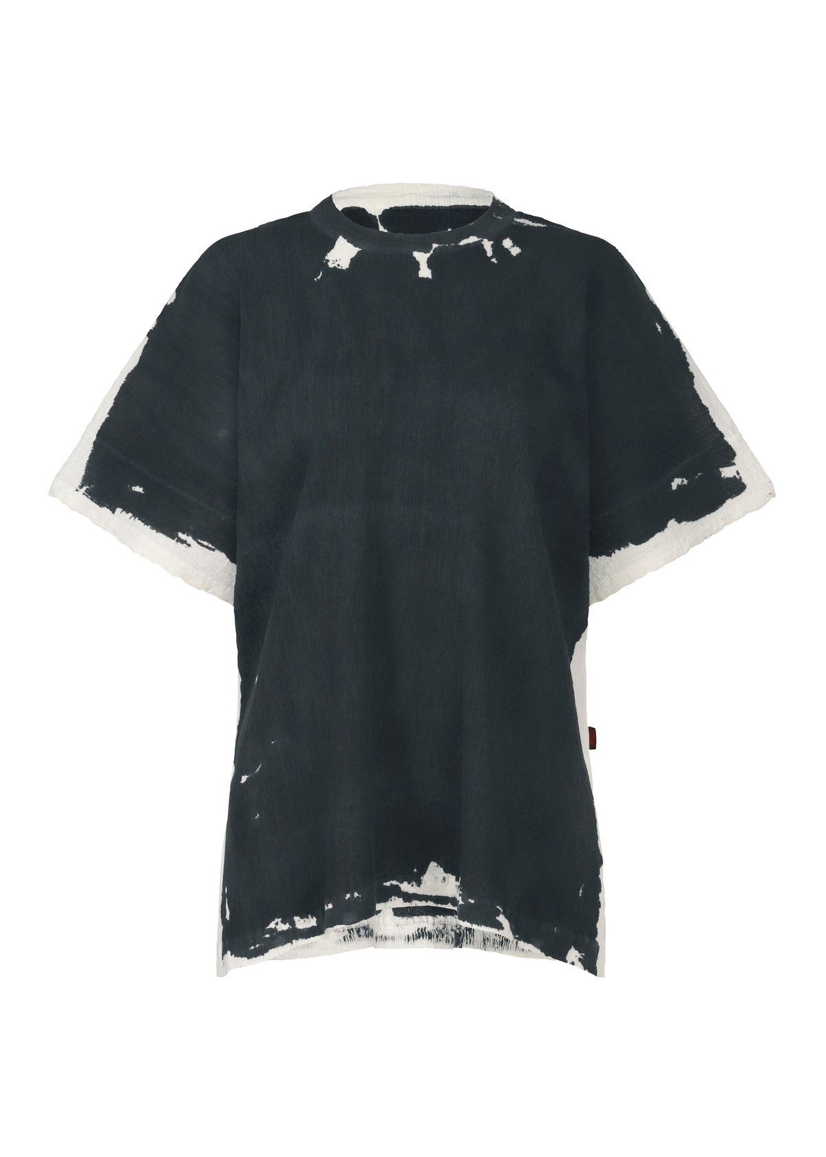 KYO CHIJIMI OVER PRINT, Women's Tops, Gray view 1 of 5