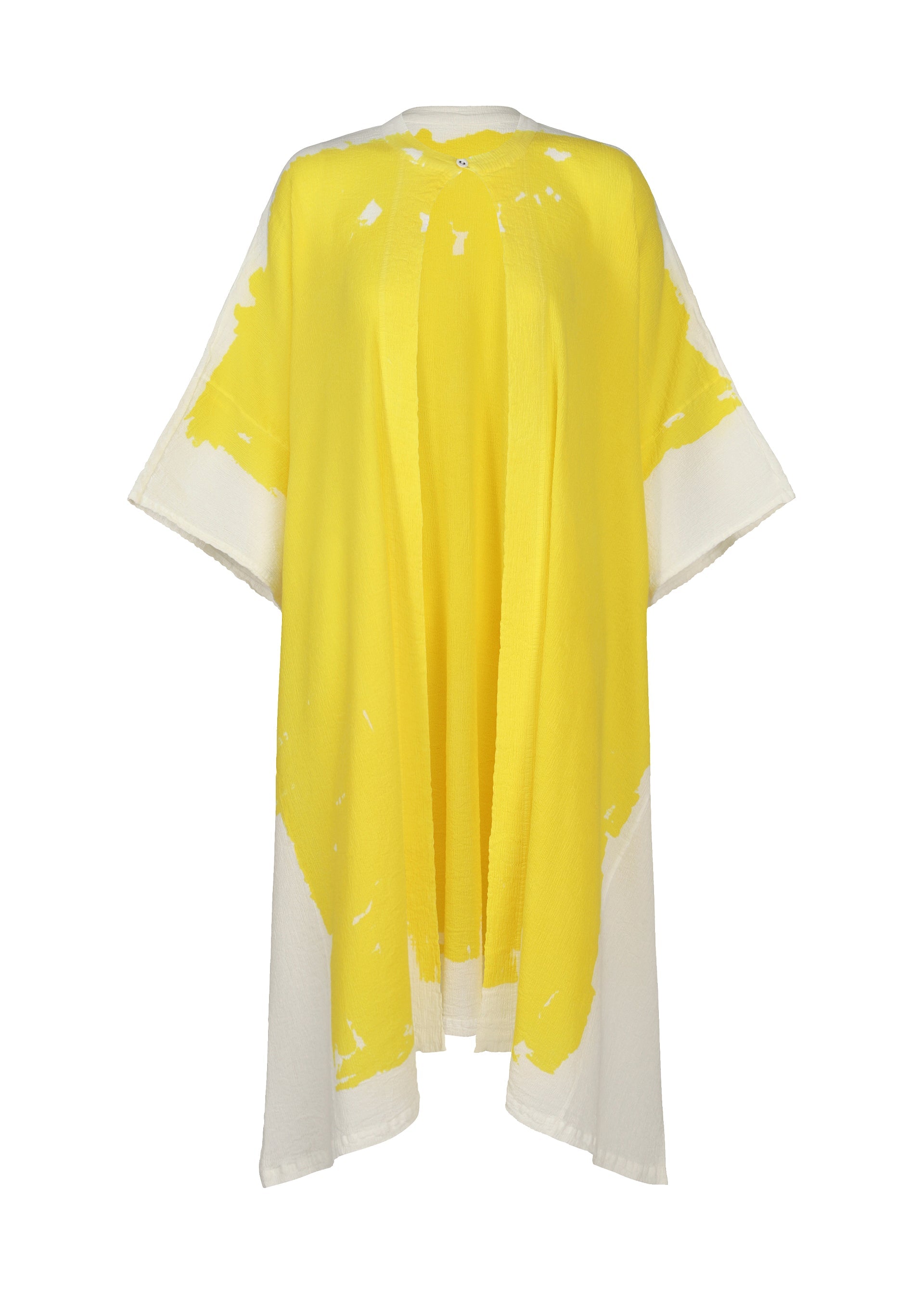 Zoomed view KYO CHIJIMI OVER PRINT - YELLOW(no.52)