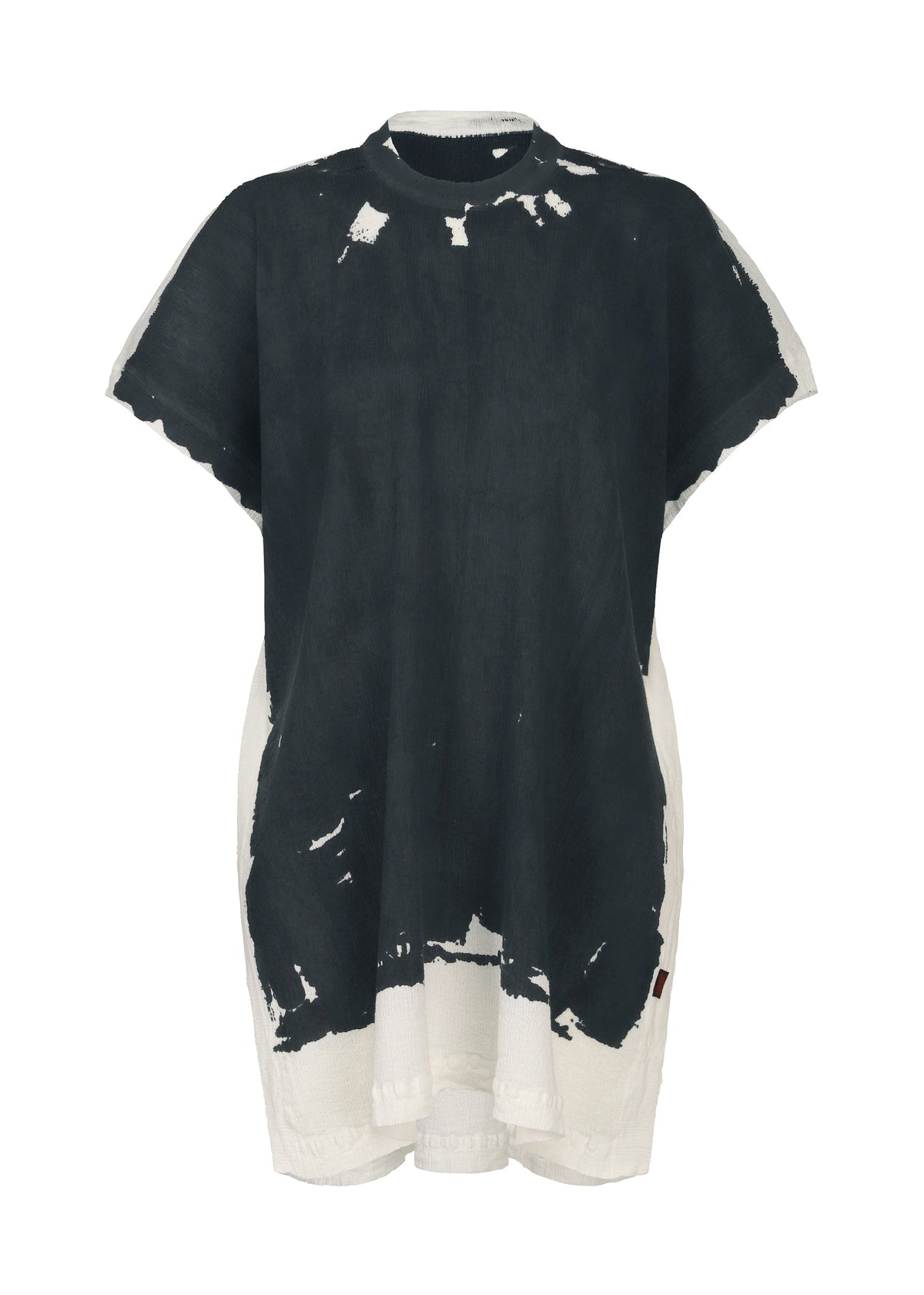 KYO CHIJIMI OVER PRINT, Women's Tops Tunic, Gray view 1 of 8