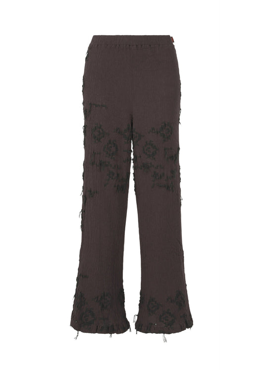KYO CHIJIMI CUT LOOP, Women's Pants, Brown