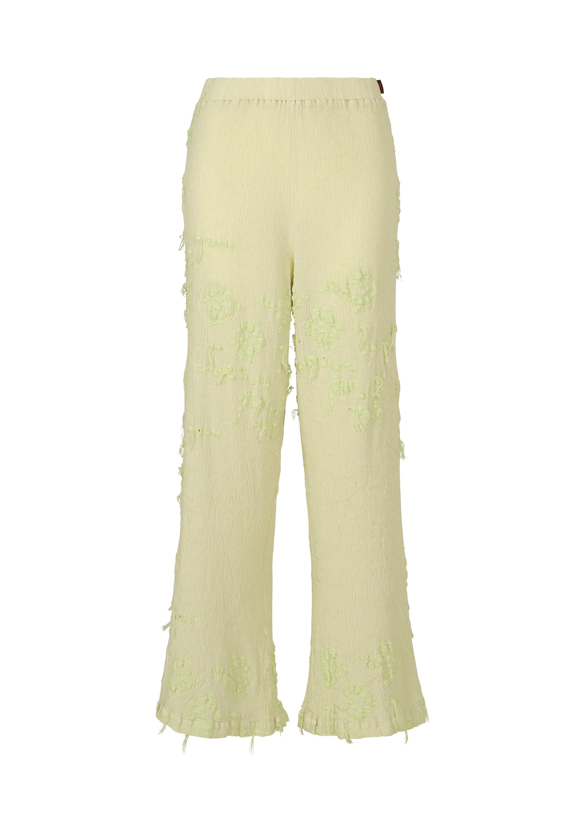 Zoomed view KYO CHIJIMI CUT LOOP - PALE YELLOW (no.50)