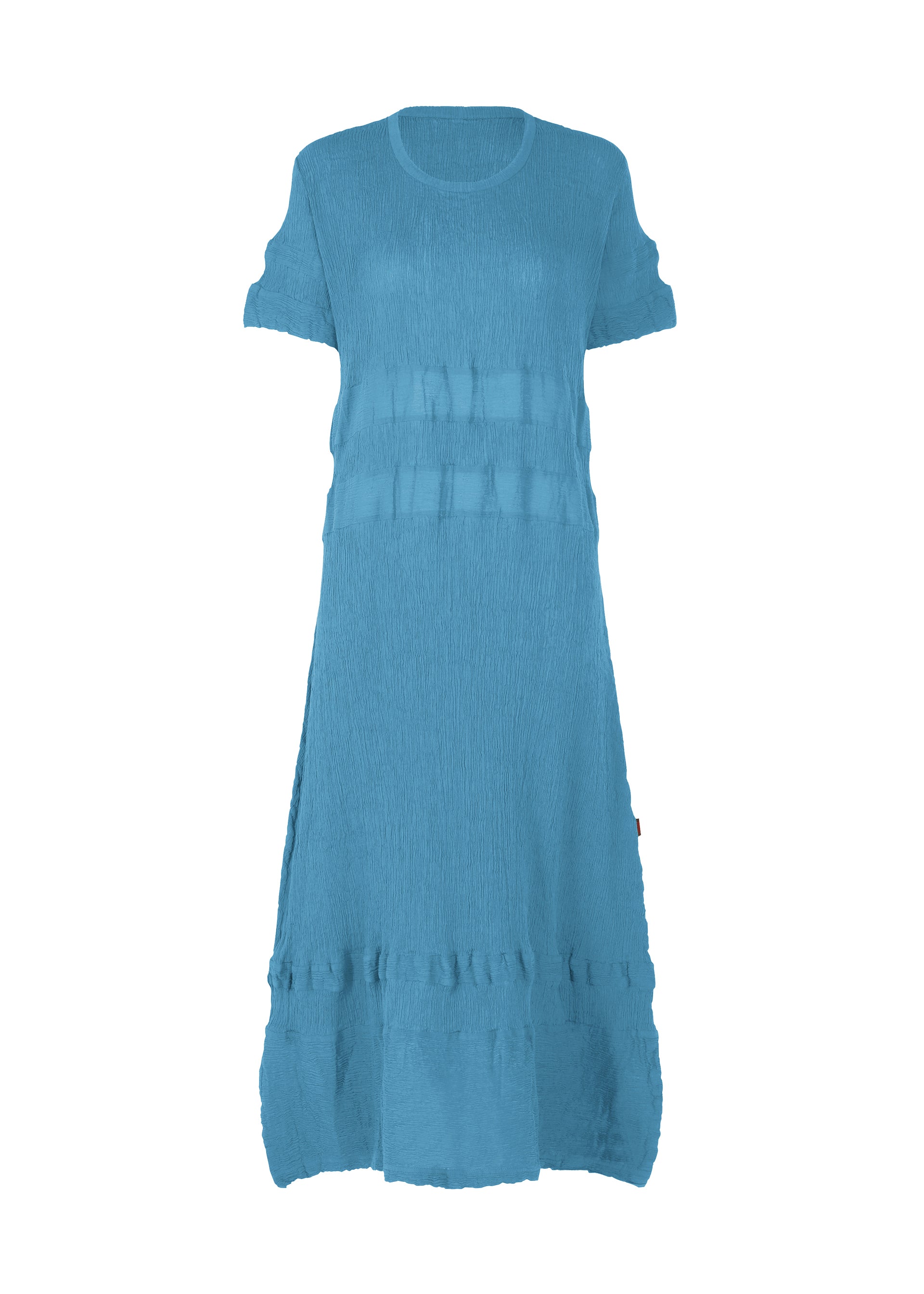 Zoomed view KYO CHIJIMI HORIZONTAL STRIPE - BLUE (no.72)