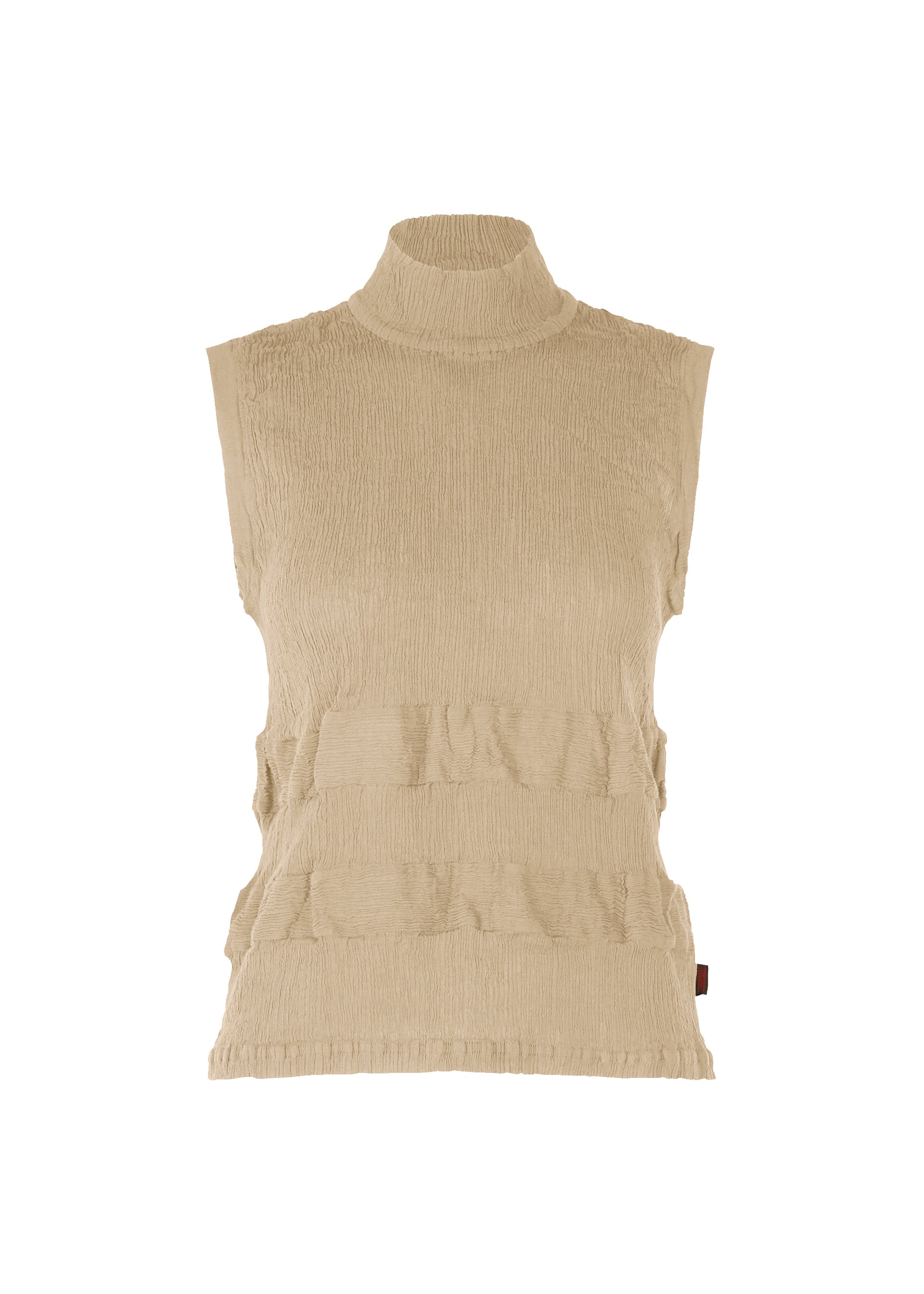 Zoomed view KYO CHIJIMI HORIZONTAL STRIPE, Women's Tops, Beige - BEIGE (no.41)