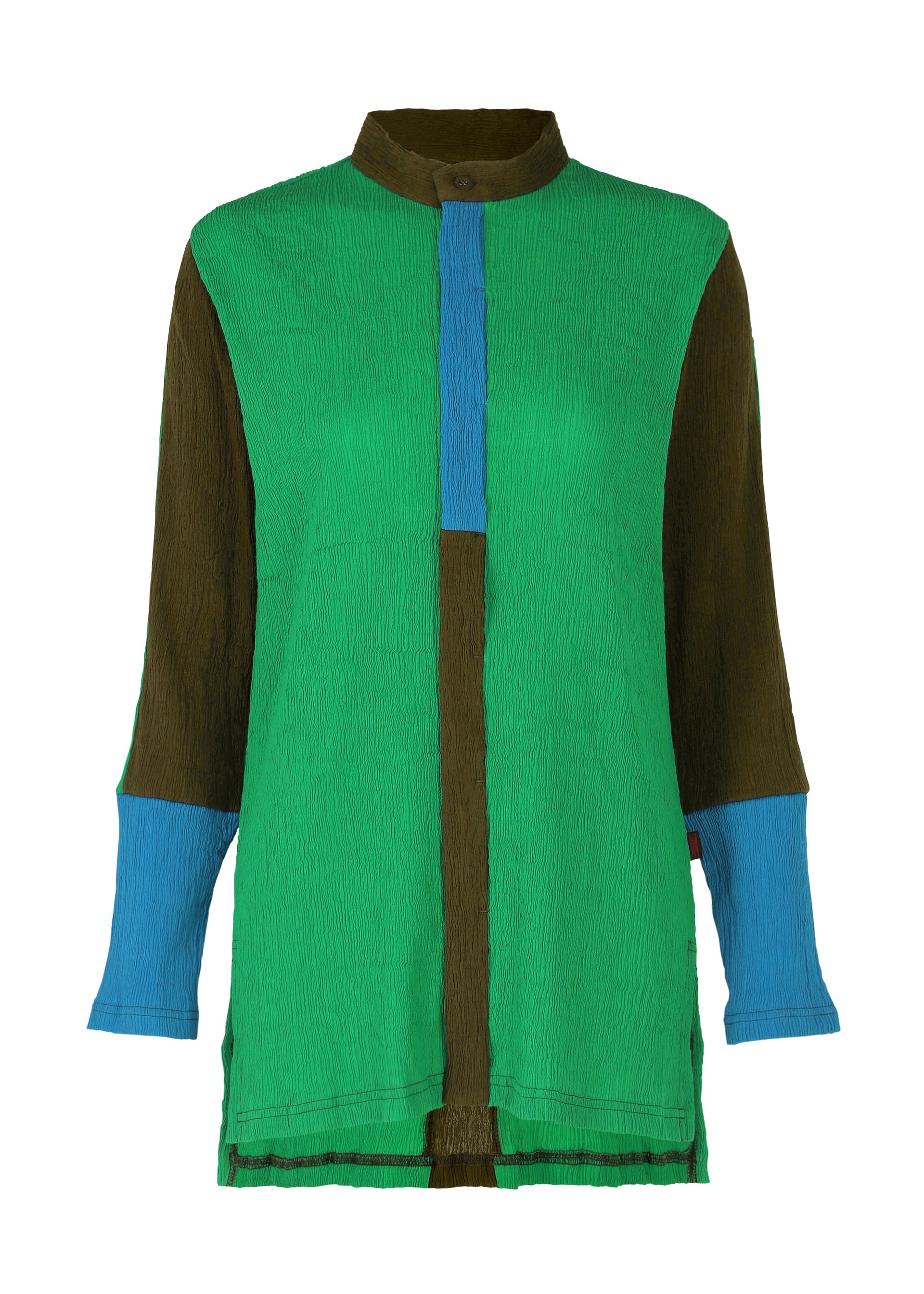 Zoomed view KYO CHIJIMI COMBINATION - KHAKI (no.65)