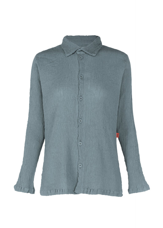KYO CHIJIMI SEPTEMBER, Women's Tops, Gray Shirt