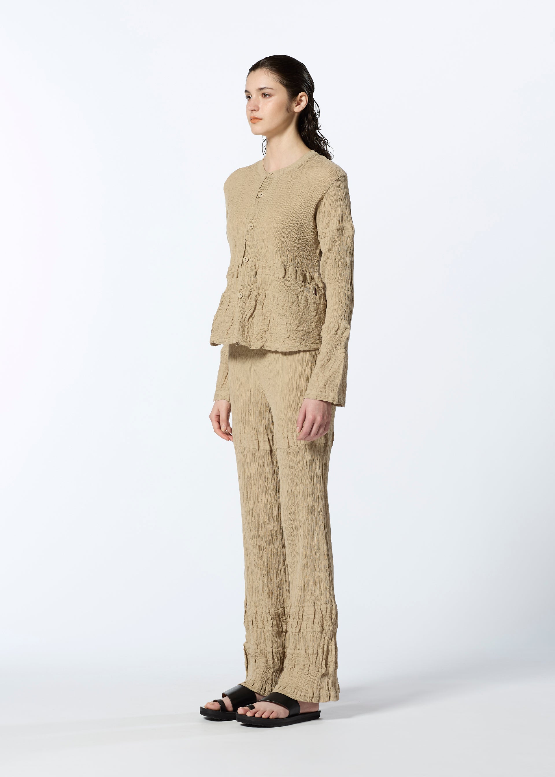 KYO CHIJIMI HORIZONTAL STRIPE