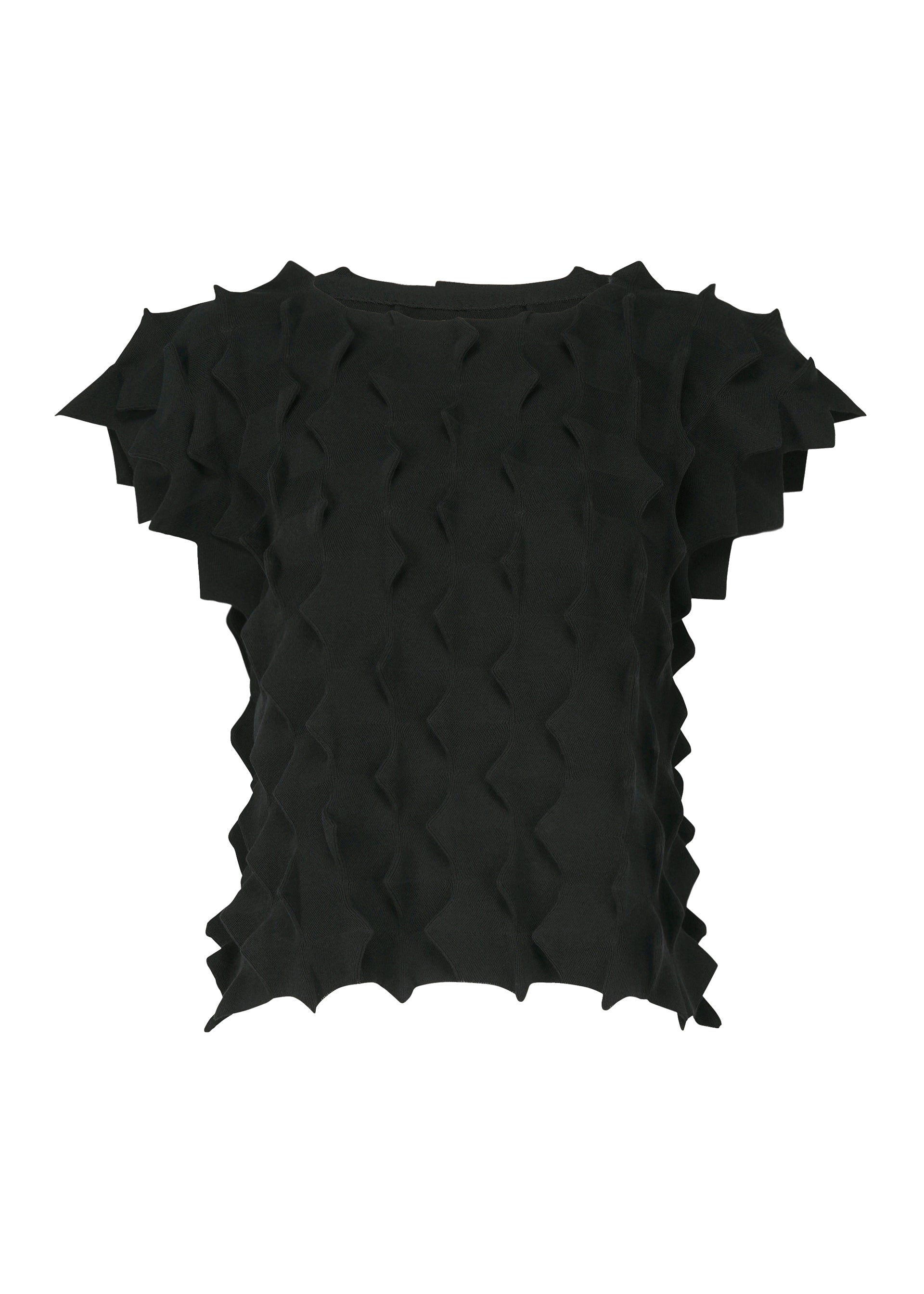 Zoomed view ZIG KNIT - BLACK (no.15)