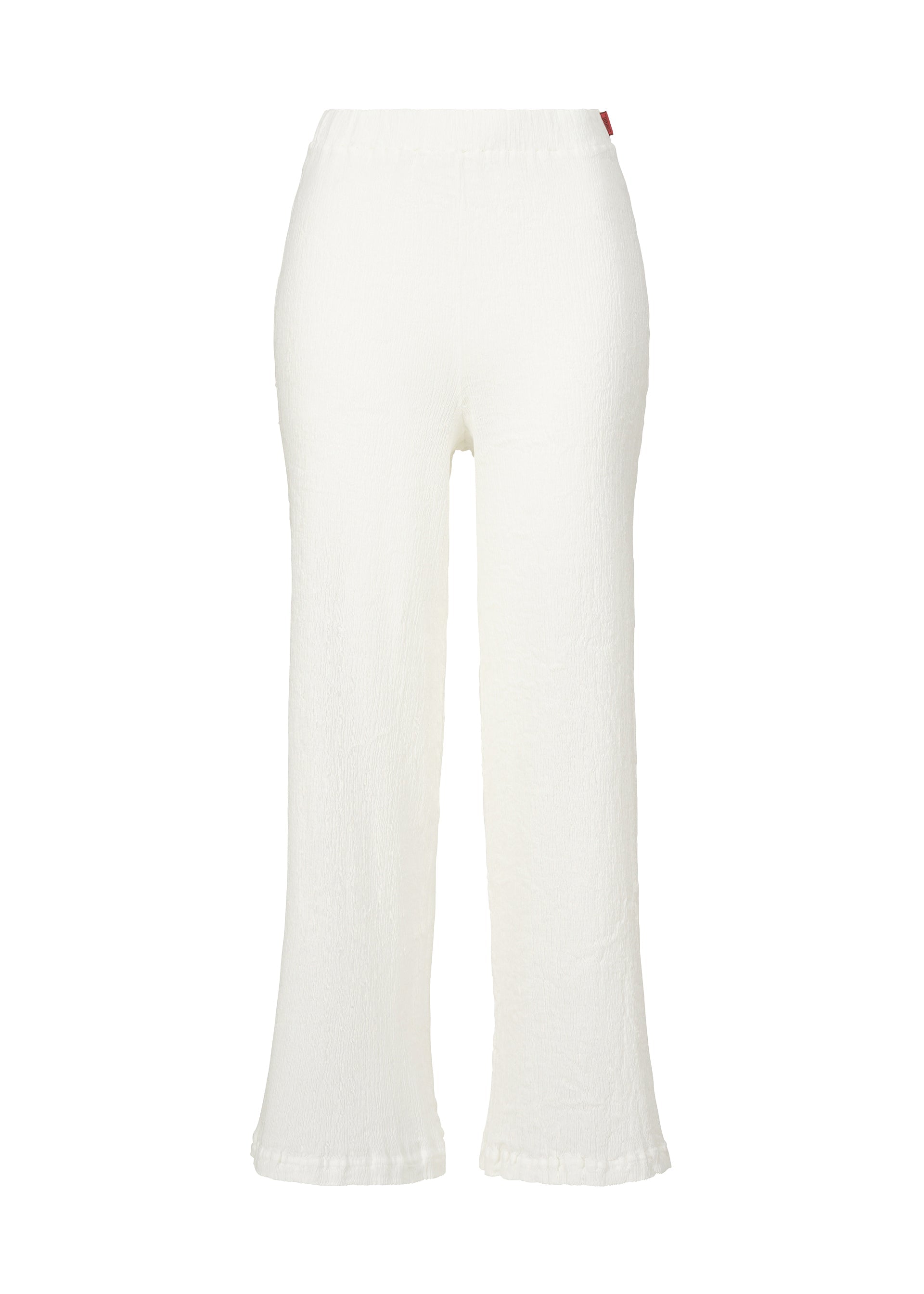 Zoomed view KYO CHIJIMI BASIC, Women's Pants, White - WHITE(no.01)
