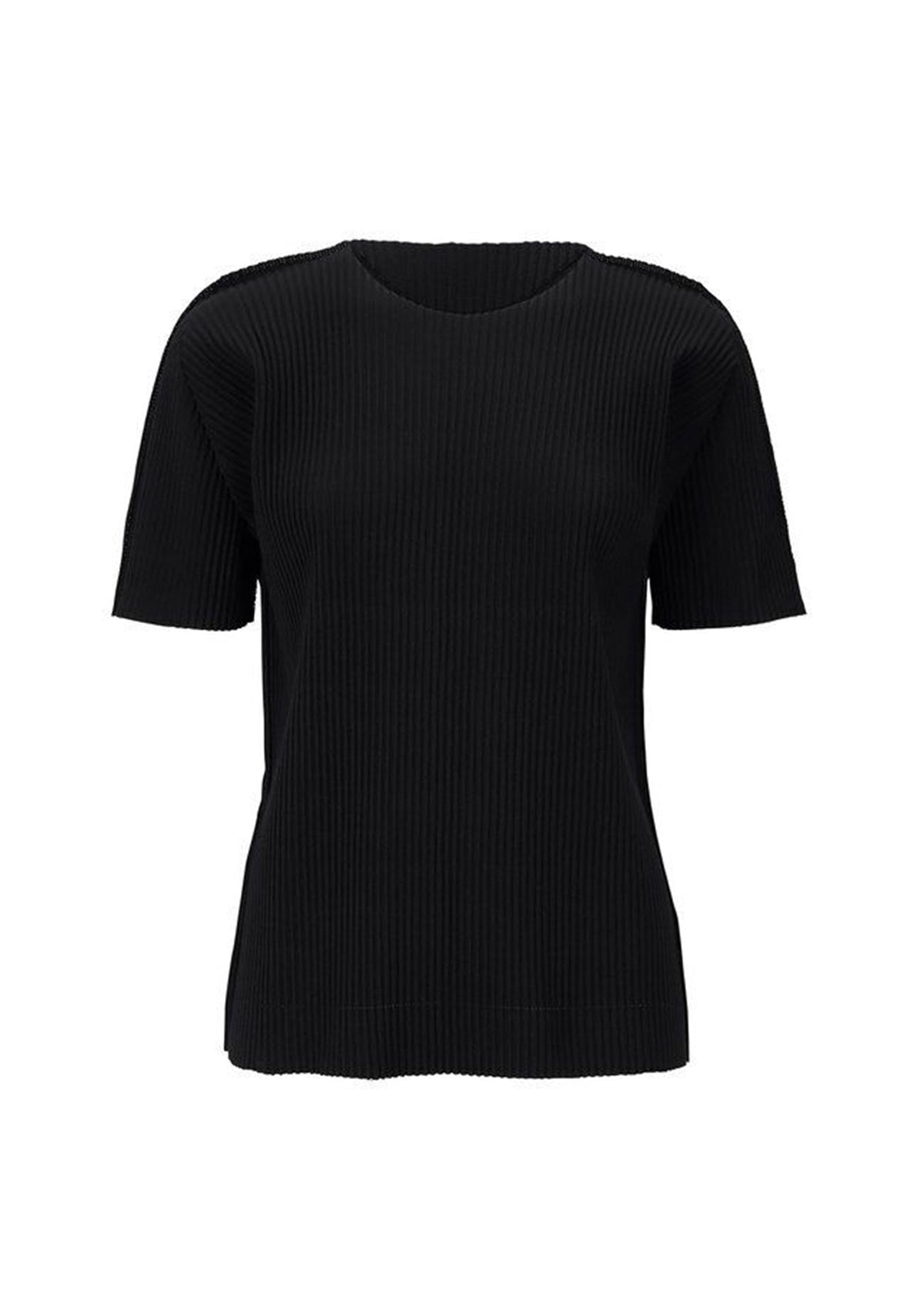 FINE KNIT PLEATS BLACK TOP view 1 of 5