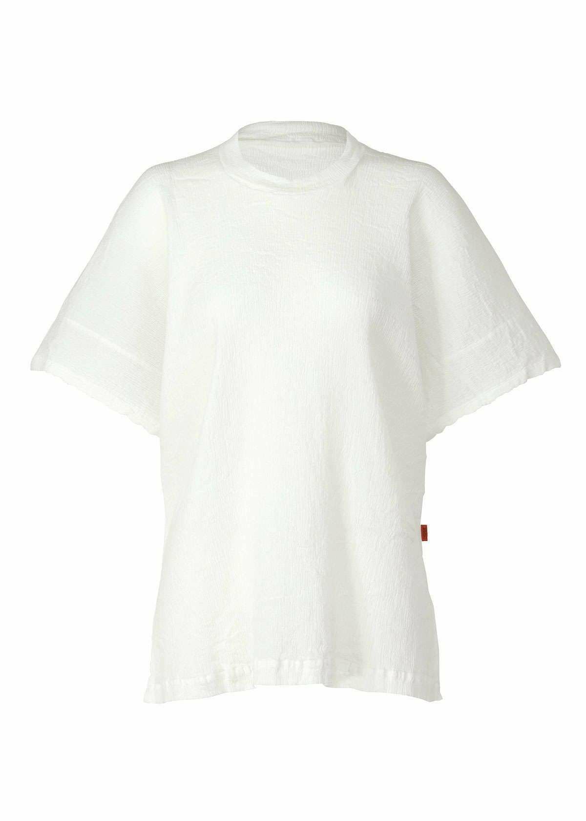 Zoomed view KYO CHIJIMI BASIC, Women's Tops, White - WHITE(no.01)