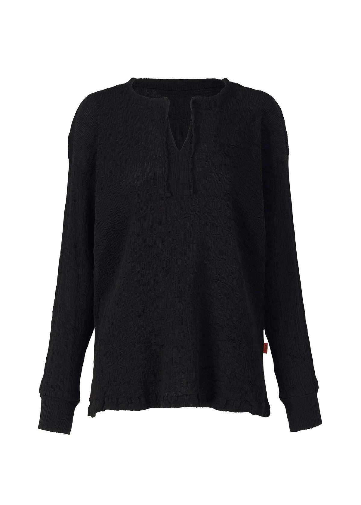 Zoomed view KYO CHIJIMI BASIC - BLACK (no.15)