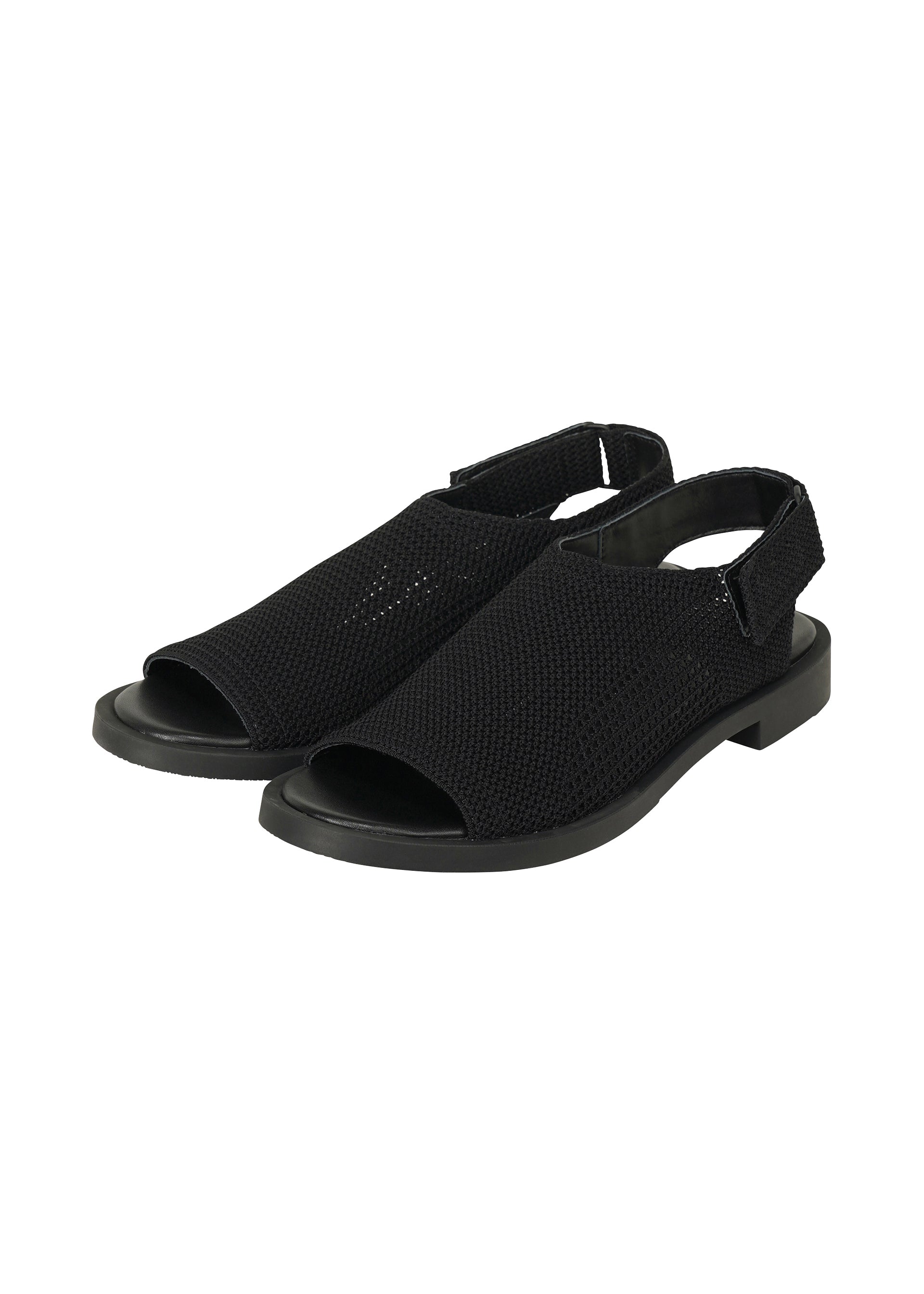 Zoomed view MESH SANDALS, Accessories & Others_Legwear & Shoes, Black - BLACK(no.15)