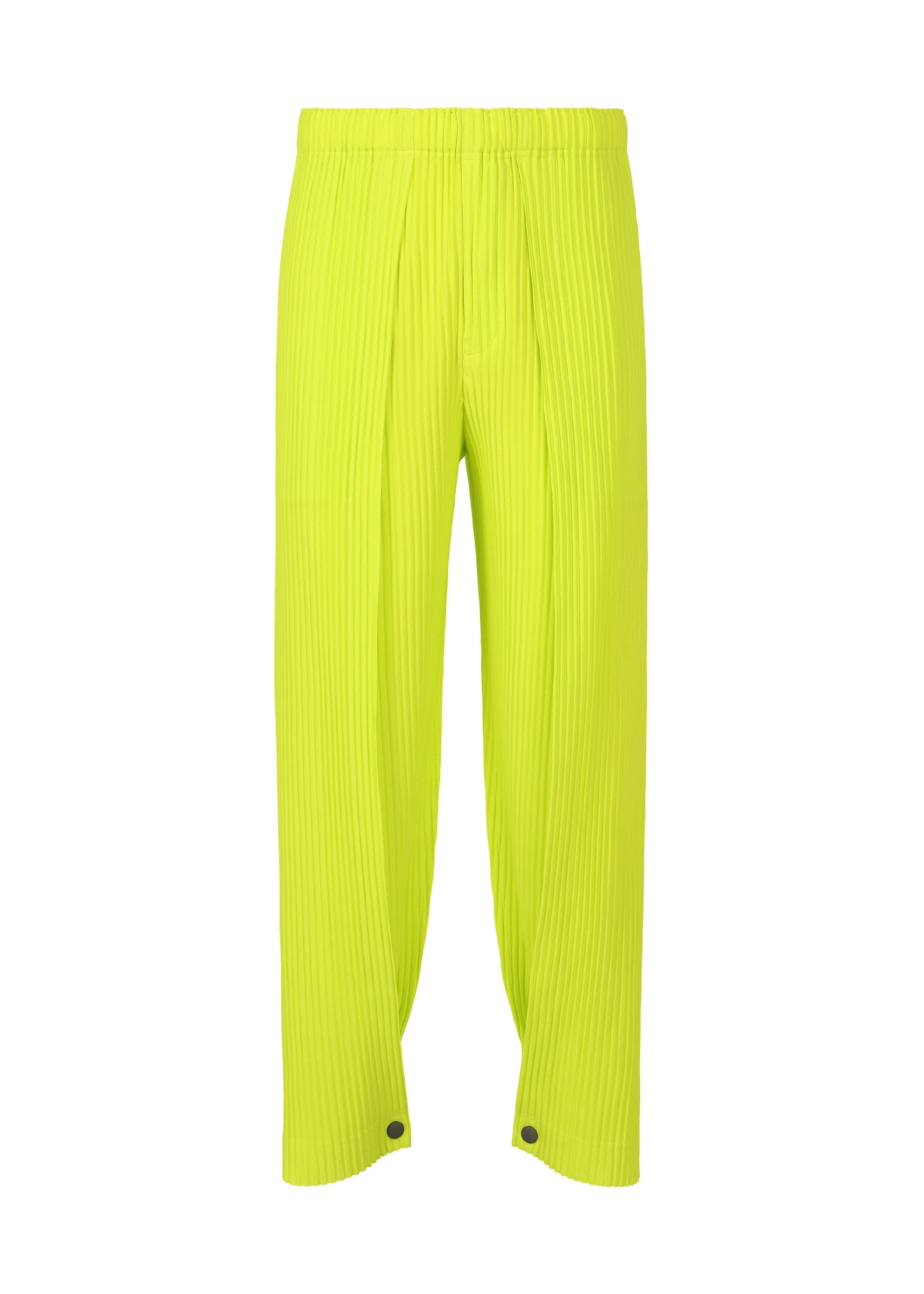 Zoomed view PLEATS BOTTOMS 1 - LIME YELLOW(no.55)