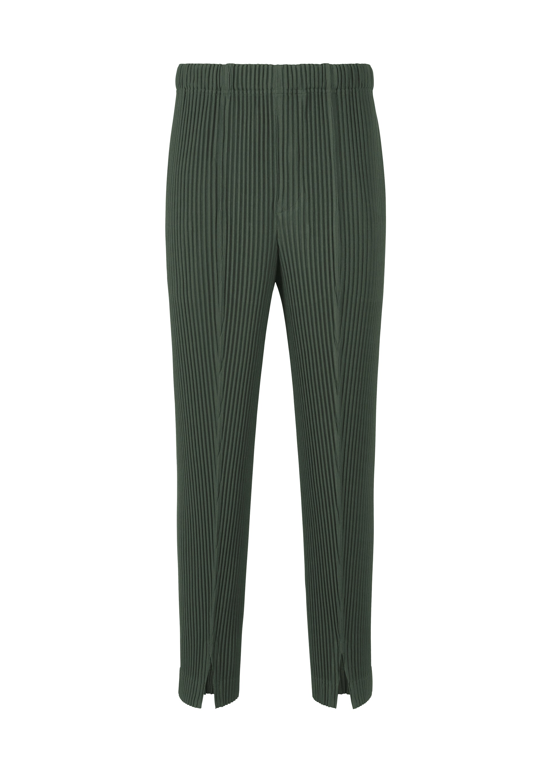 Zoomed view PLEATS BOTTOMS 2 - DARK GREEN(no.63)
