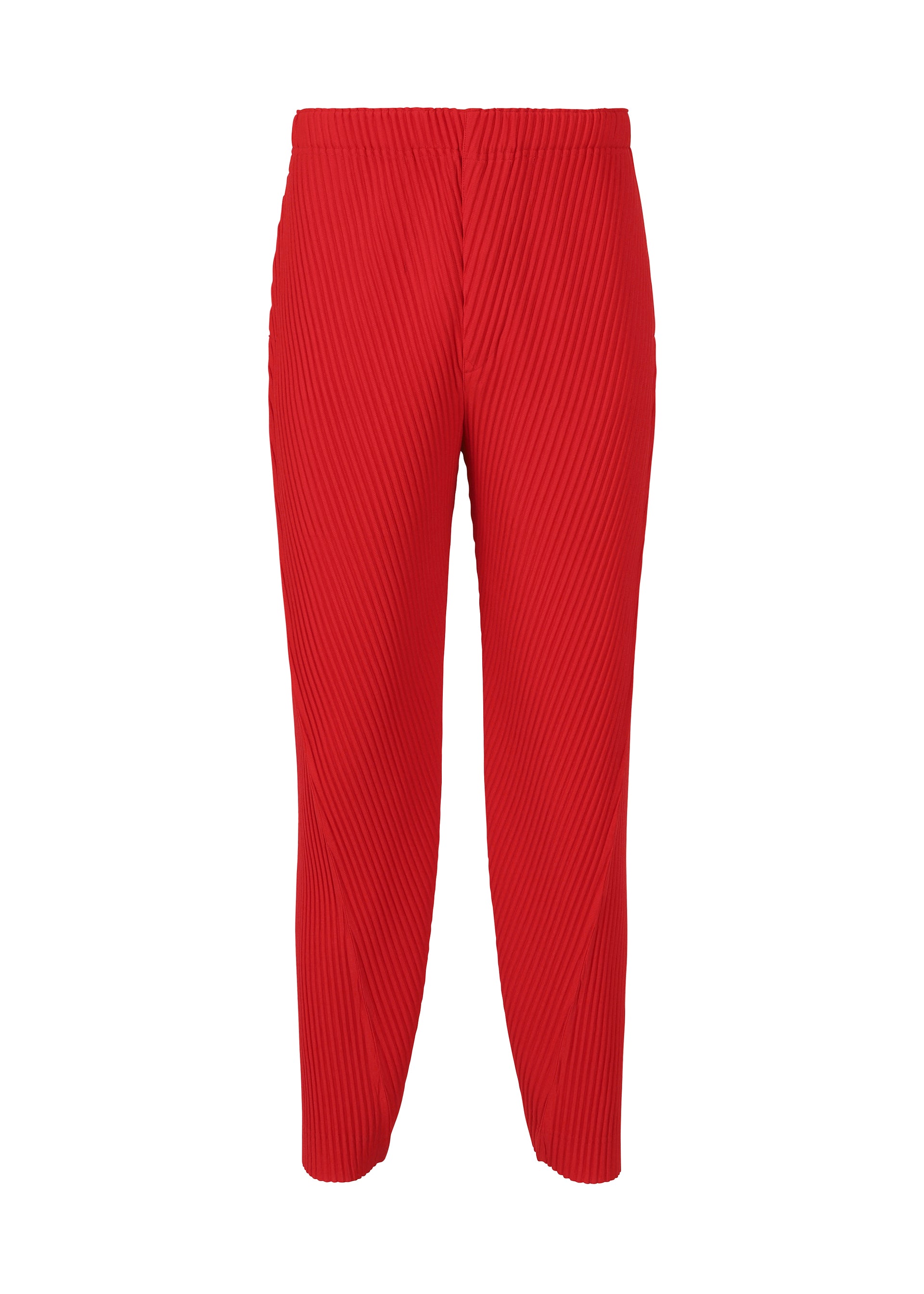 Zoomed view PLEATS BOTTOMS 2, Men's Pants, Red - RED(no.24)