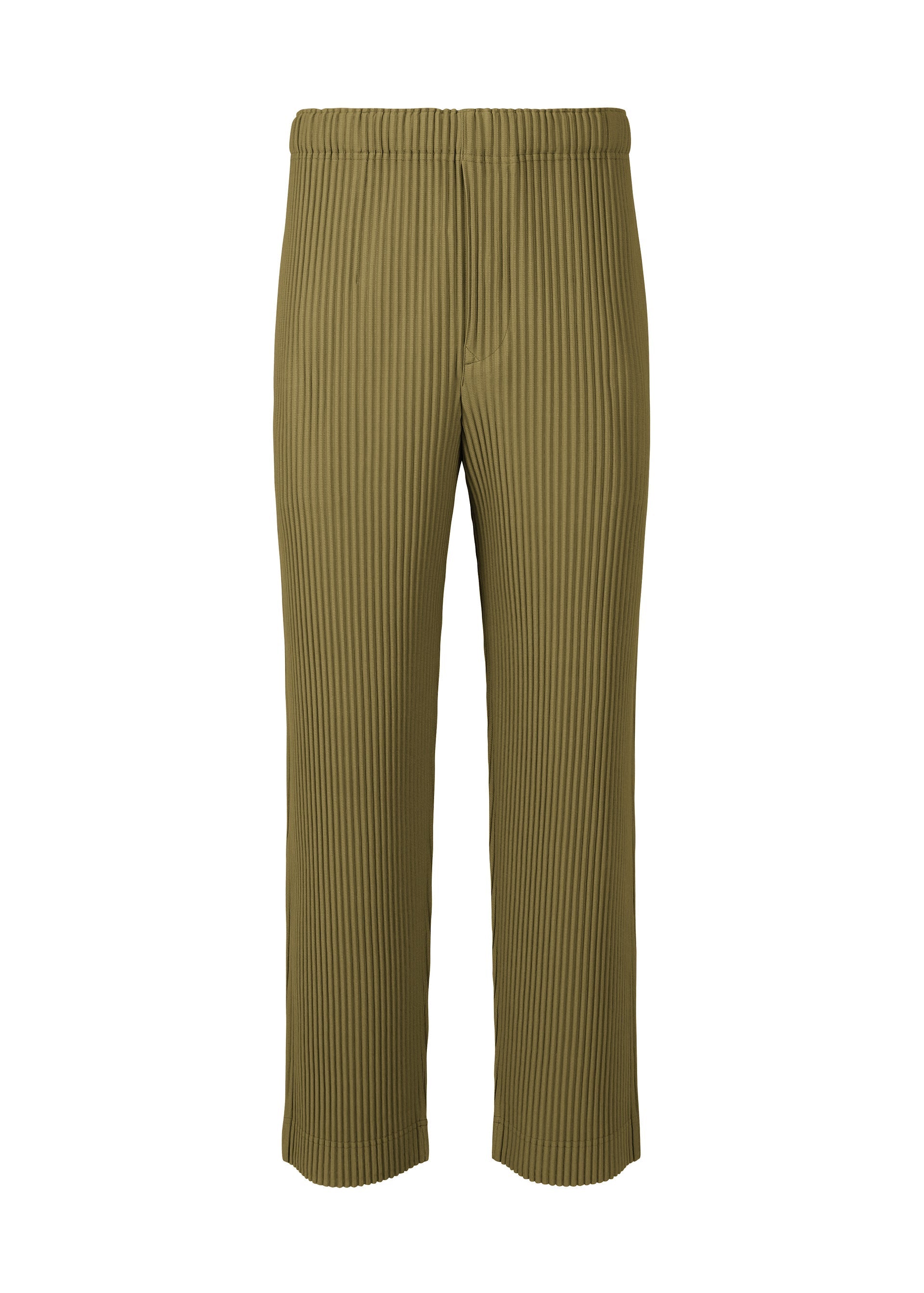 Zoomed view COLOR PLEATS - OLIVE KHAKI(no.67)