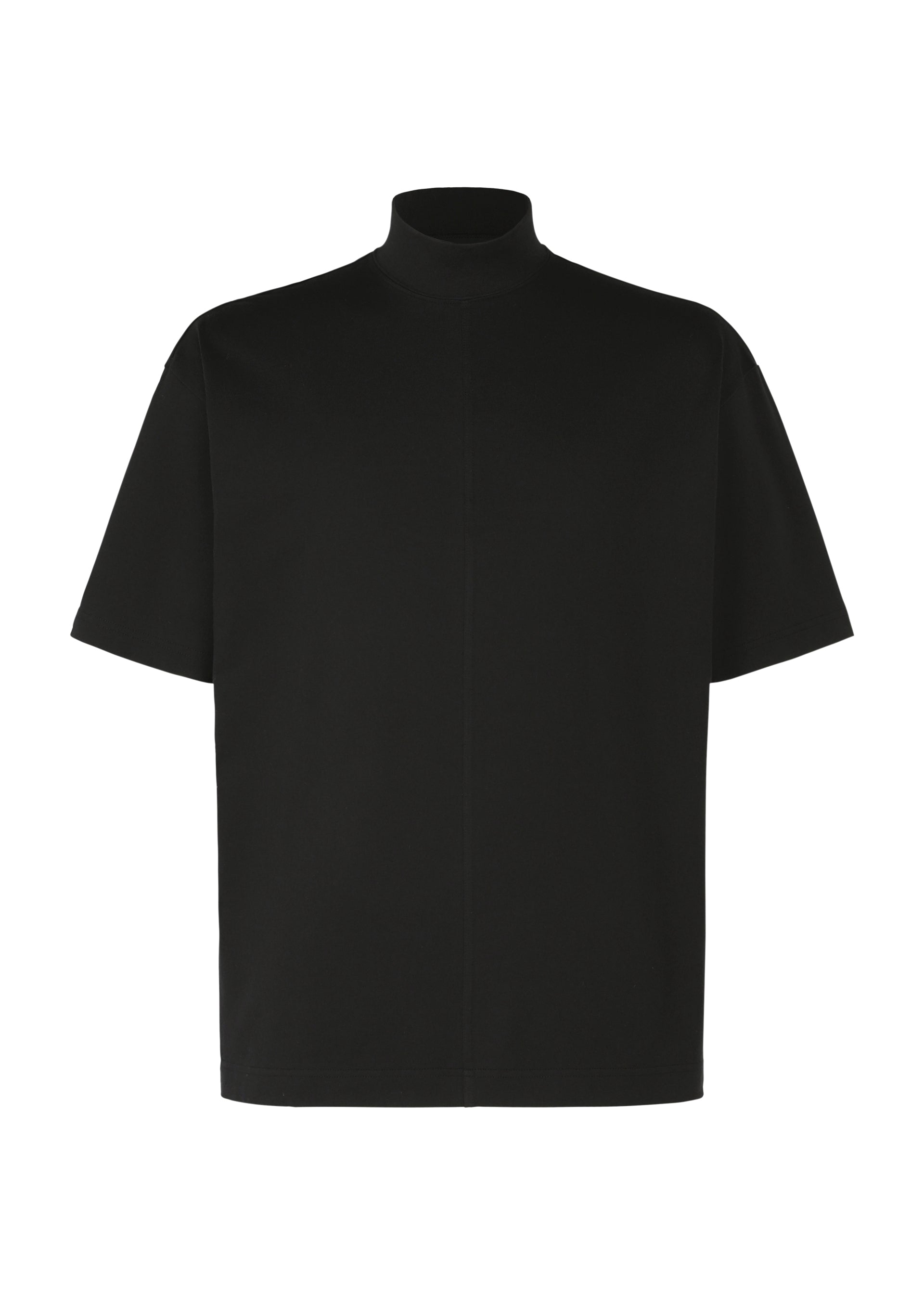 Zoomed view HIGH NECK T-SHIRT - BLACK(no.15)