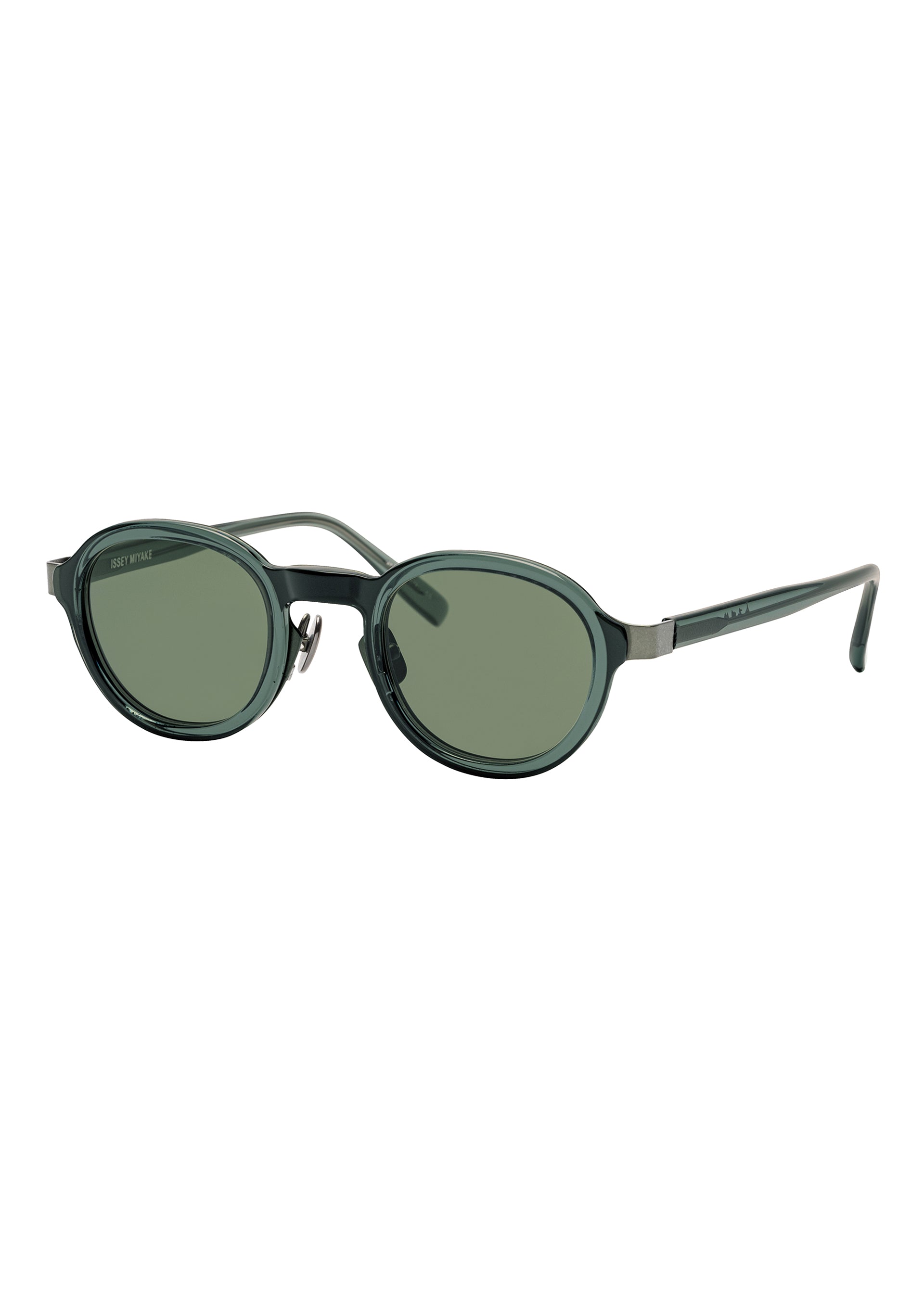 Zoomed view MARROW-ROUND SUNGLASSES - DARK GREEN(no.13)