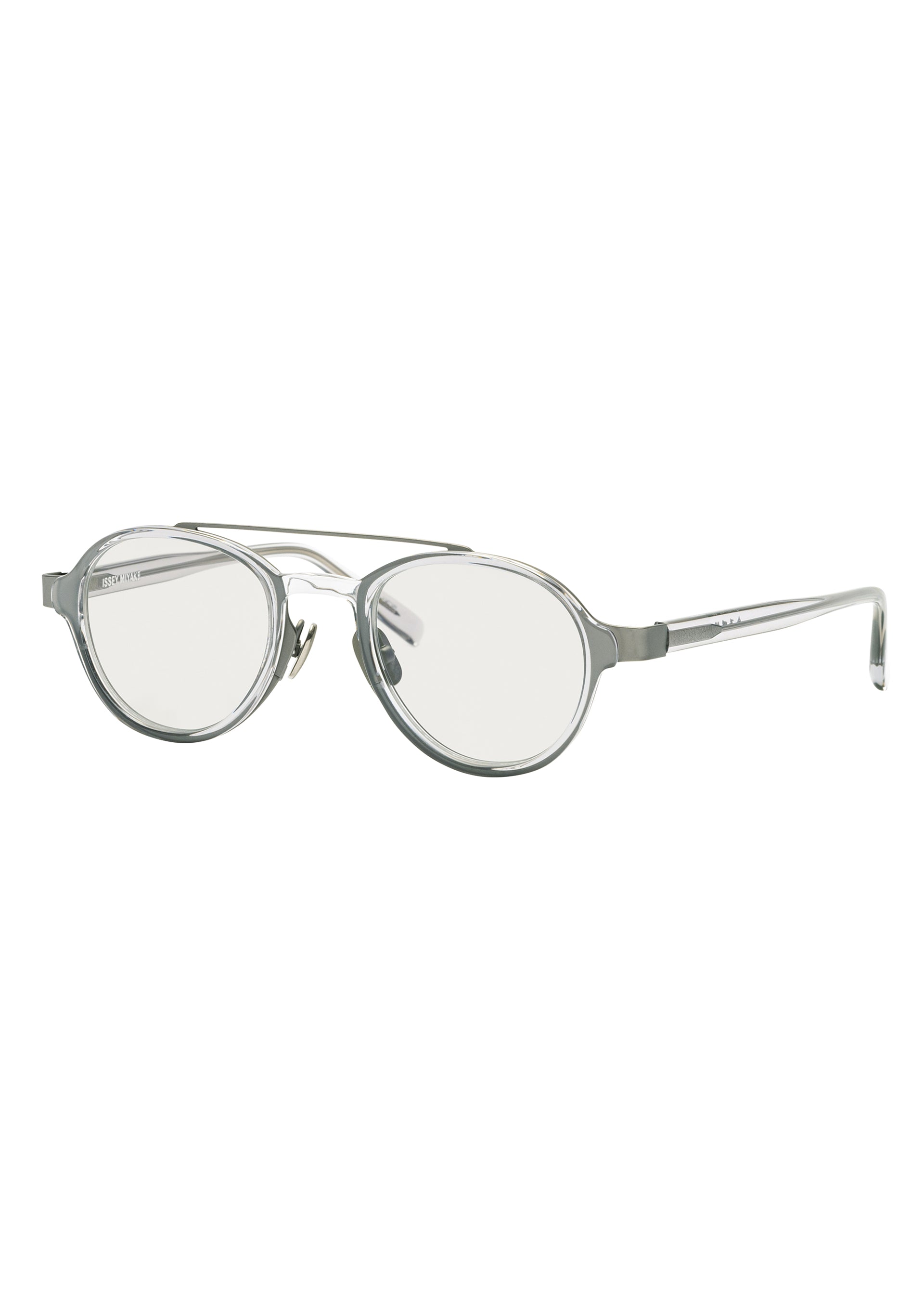 Zoomed view MARROW-TEARDROP SUNGLASSES - CLEAR GRAY(no.08)
