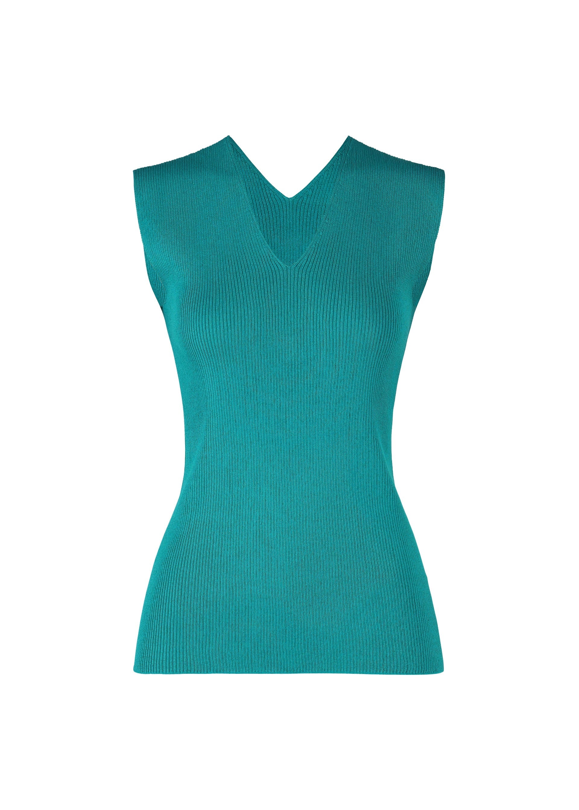 Zoomed view FLAT RIB KNIT 2 - PEACOCK(no.66)