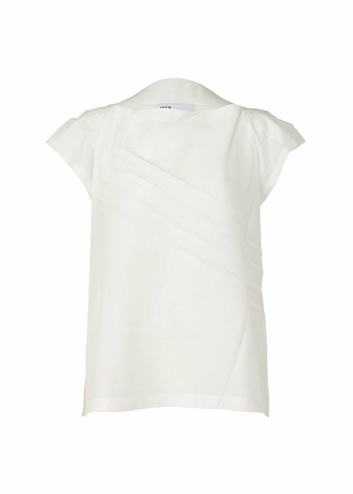 Zoomed view PLEATS T BASIC, Women's Tops, White - WHITE(no.01)