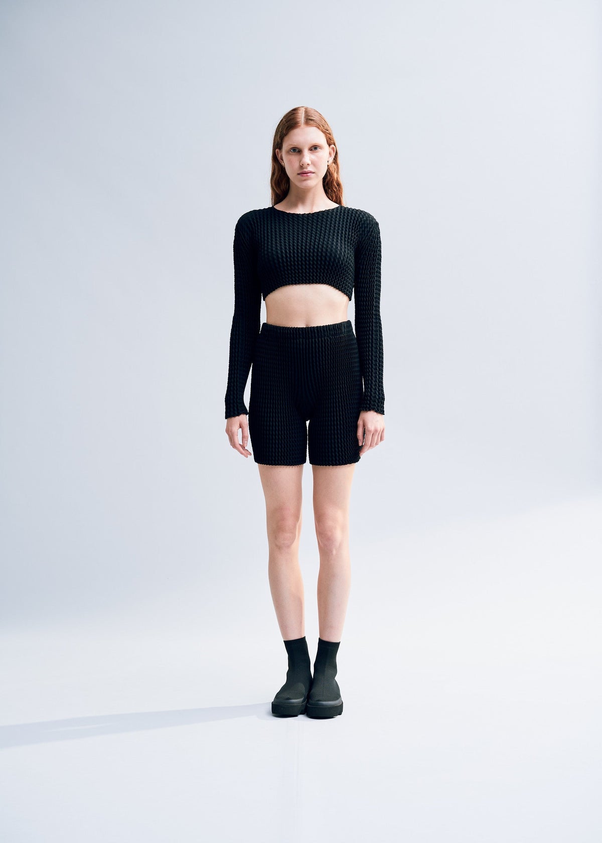 SPONGY BK/WT-36, Women's Pants, Wearing Image 1 view 4 of 6