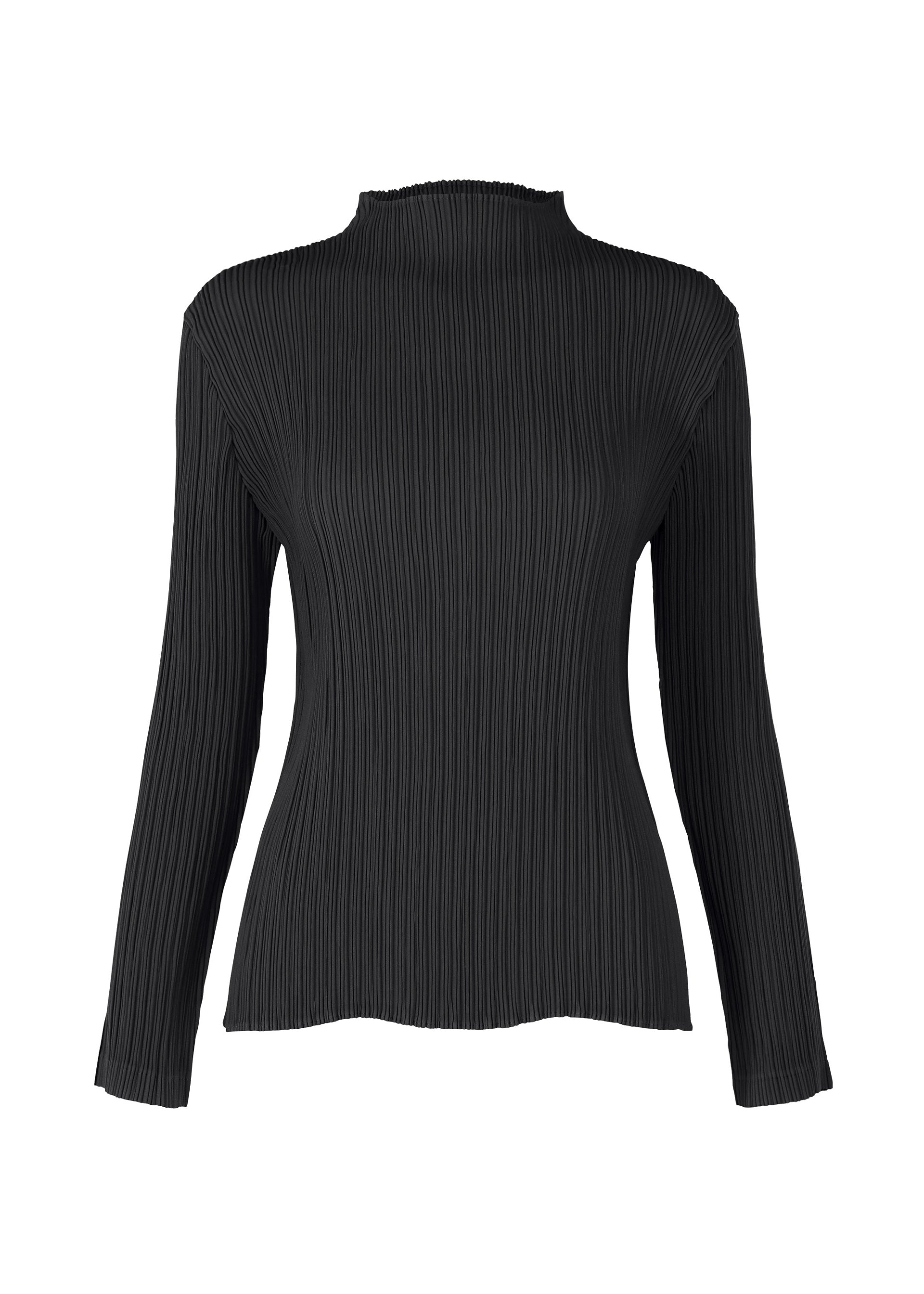 Zoomed view HATCHING PLEATS - BLACK (no.15)