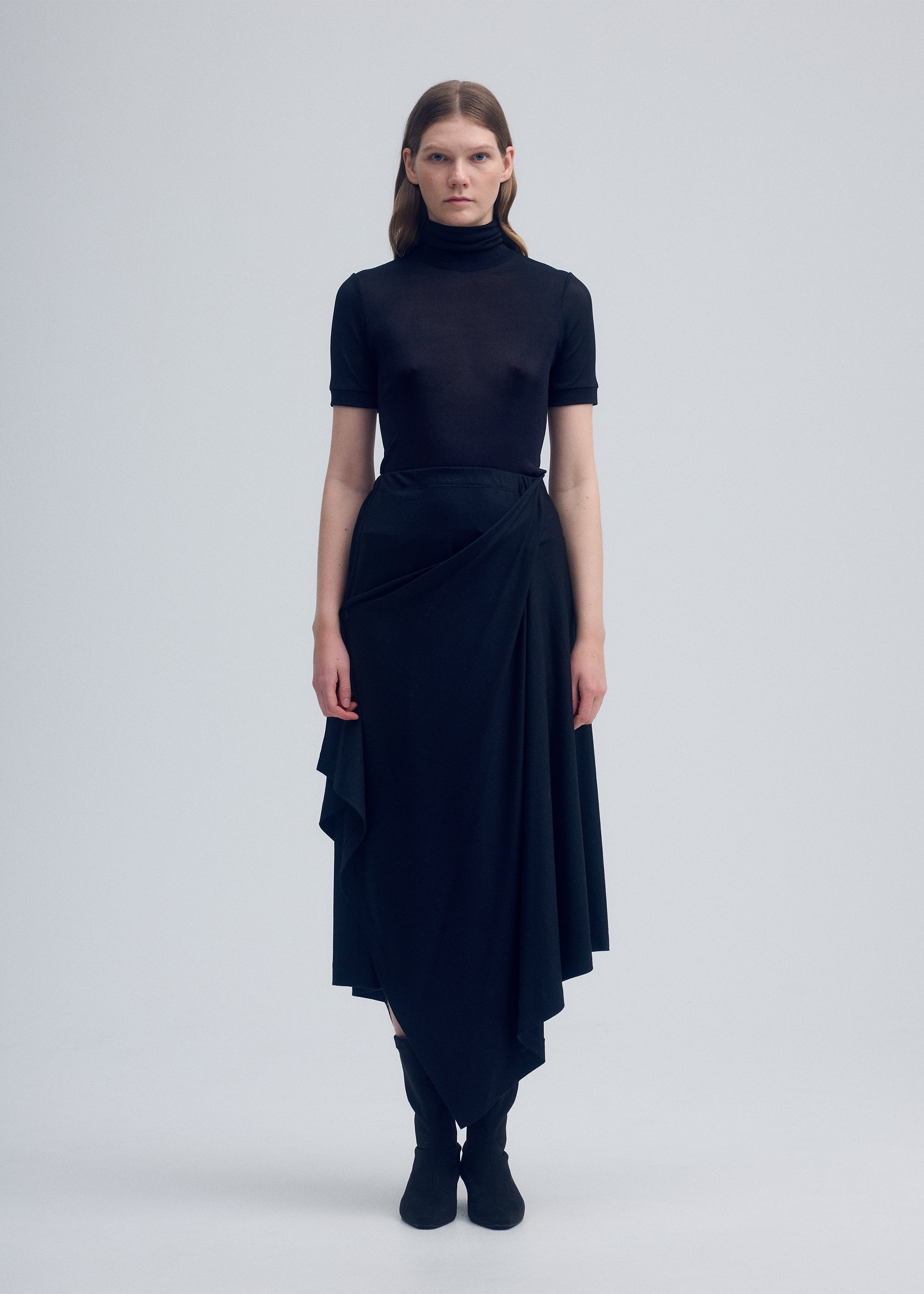 WRAPPED WOOL JERSEY