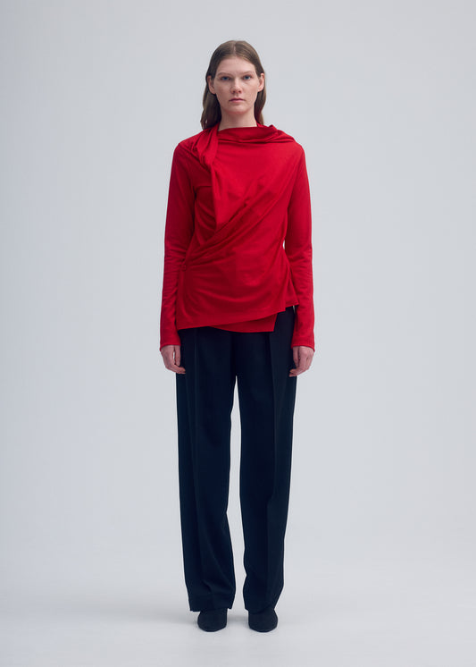 WRAPPED WOOL JERSEY