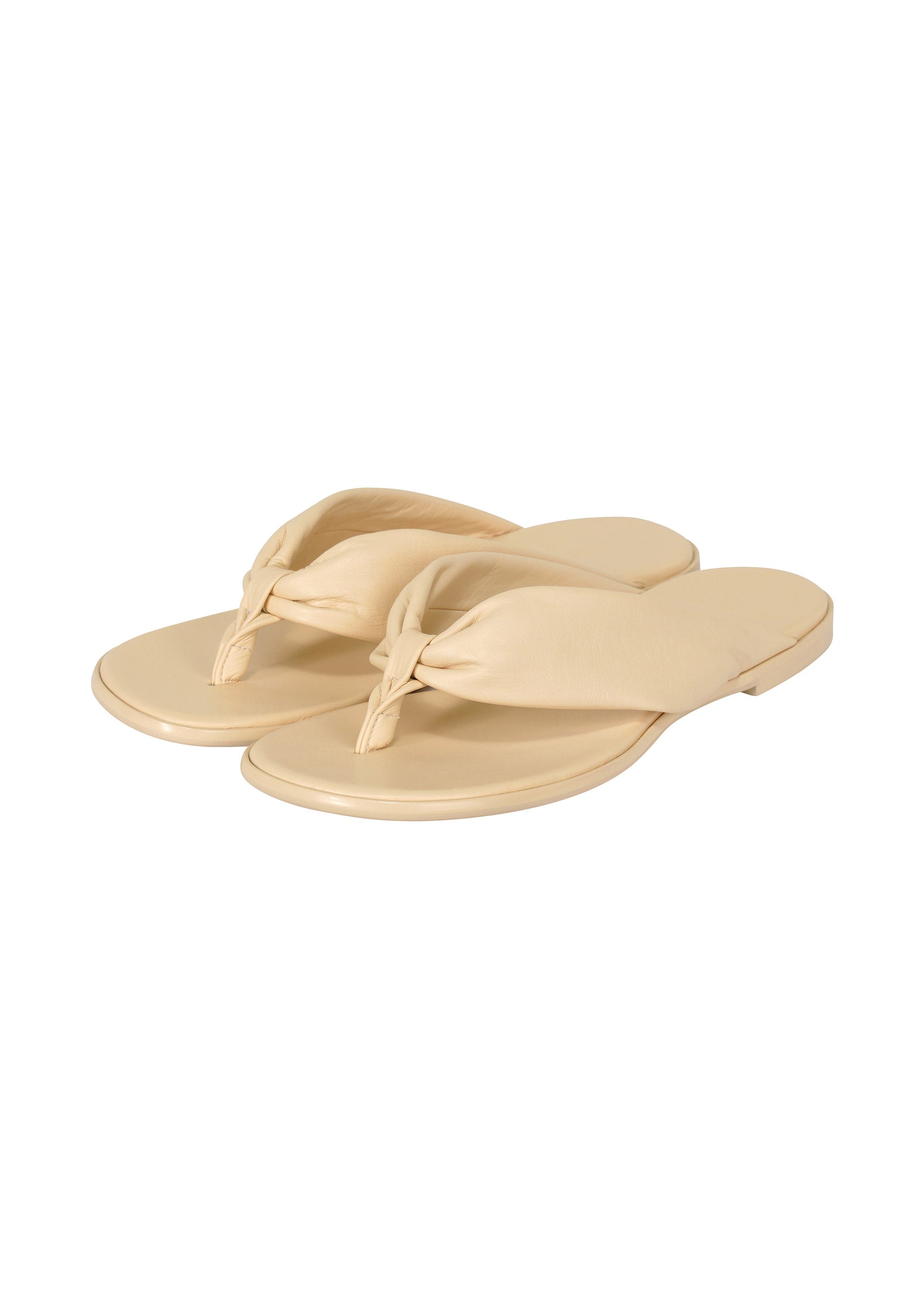 Zoomed view THREE-FOLD SANDALS, Accessories & Others_Legwear & Shoes, White - KOUZO IVORY(no.08)