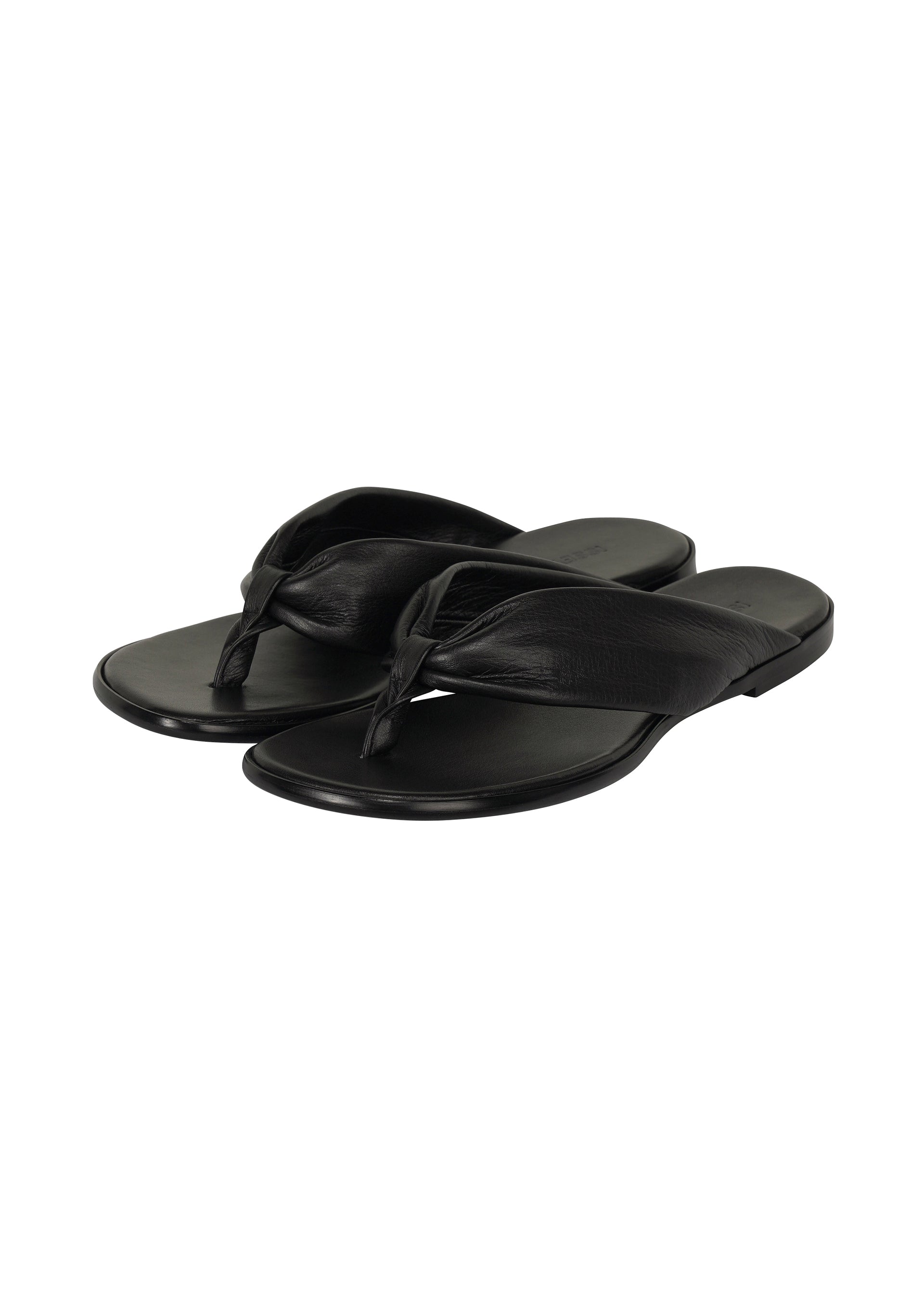 Zoomed view THREE-FOLD SANDALS - BLACK(no.15)