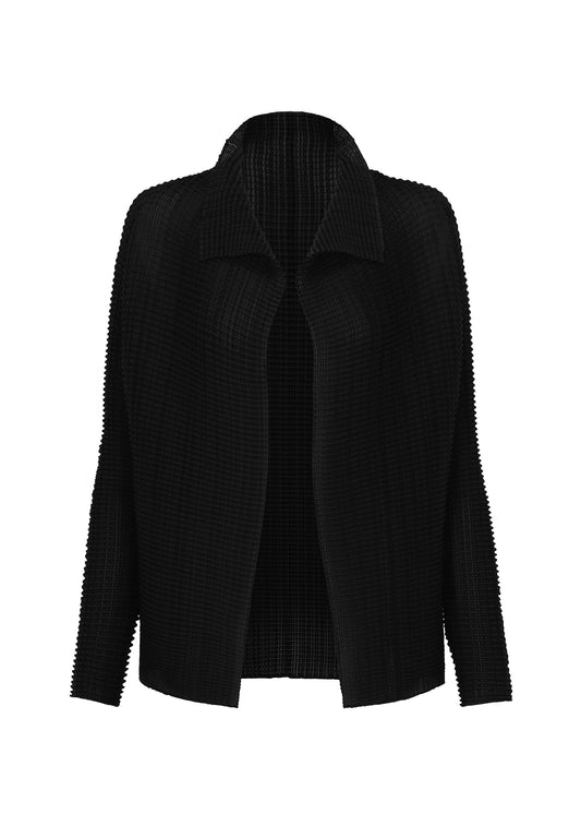WOOLY PLEATS BK/WT-56 view 1