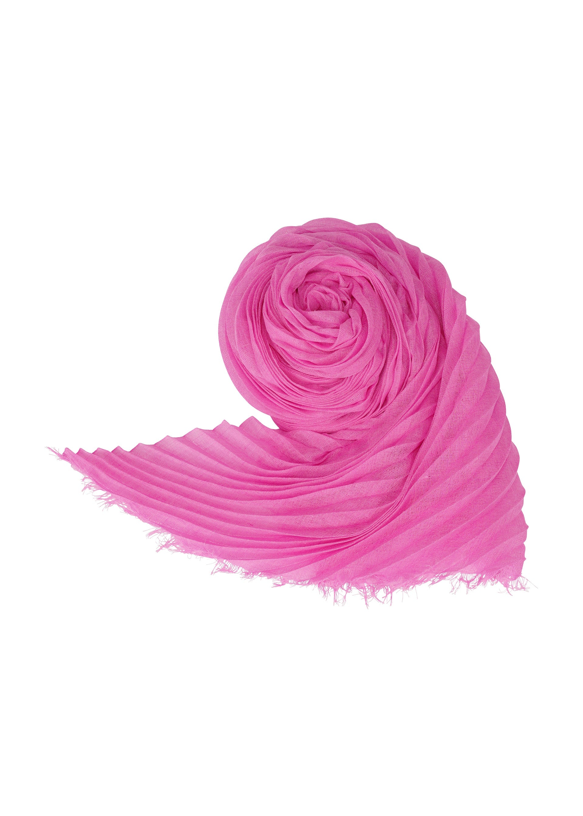 SILK WOOL PLEATS STOLE