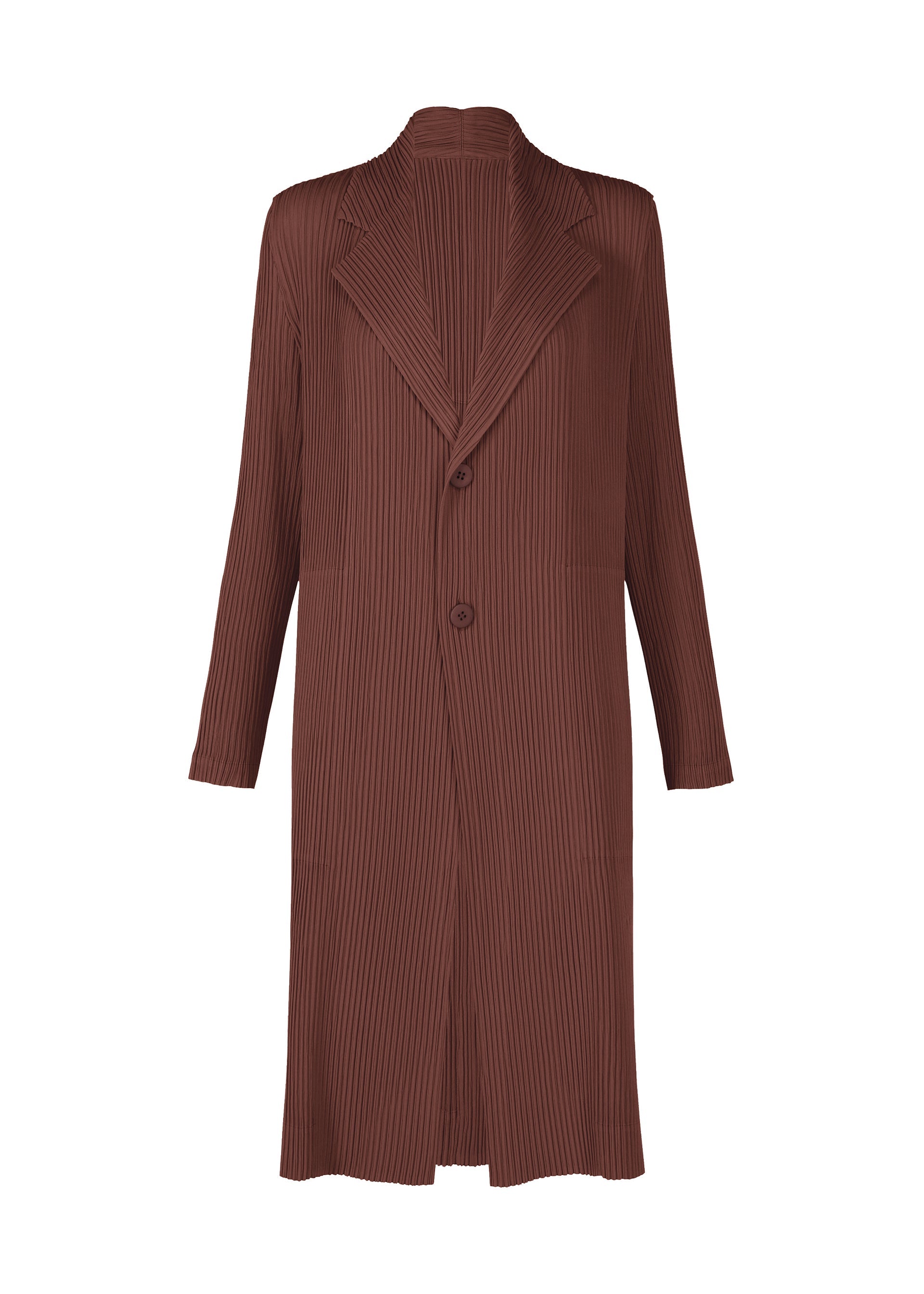 Zoomed view HATCHING PLEATS - DARK BROWN (no.45)