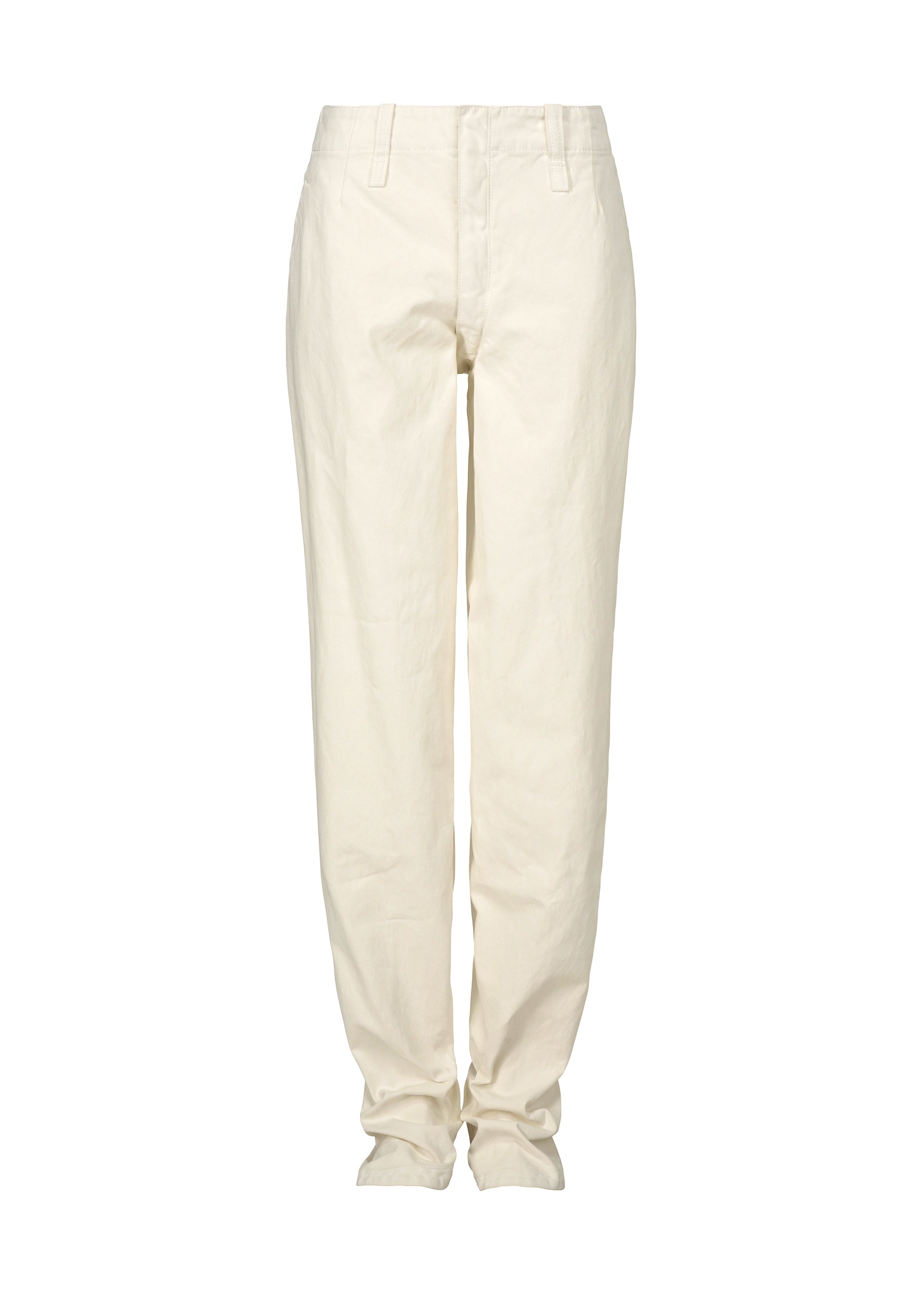 Zoomed view SCULPTURAL, Women's Pants, White - WHITE (no.01)