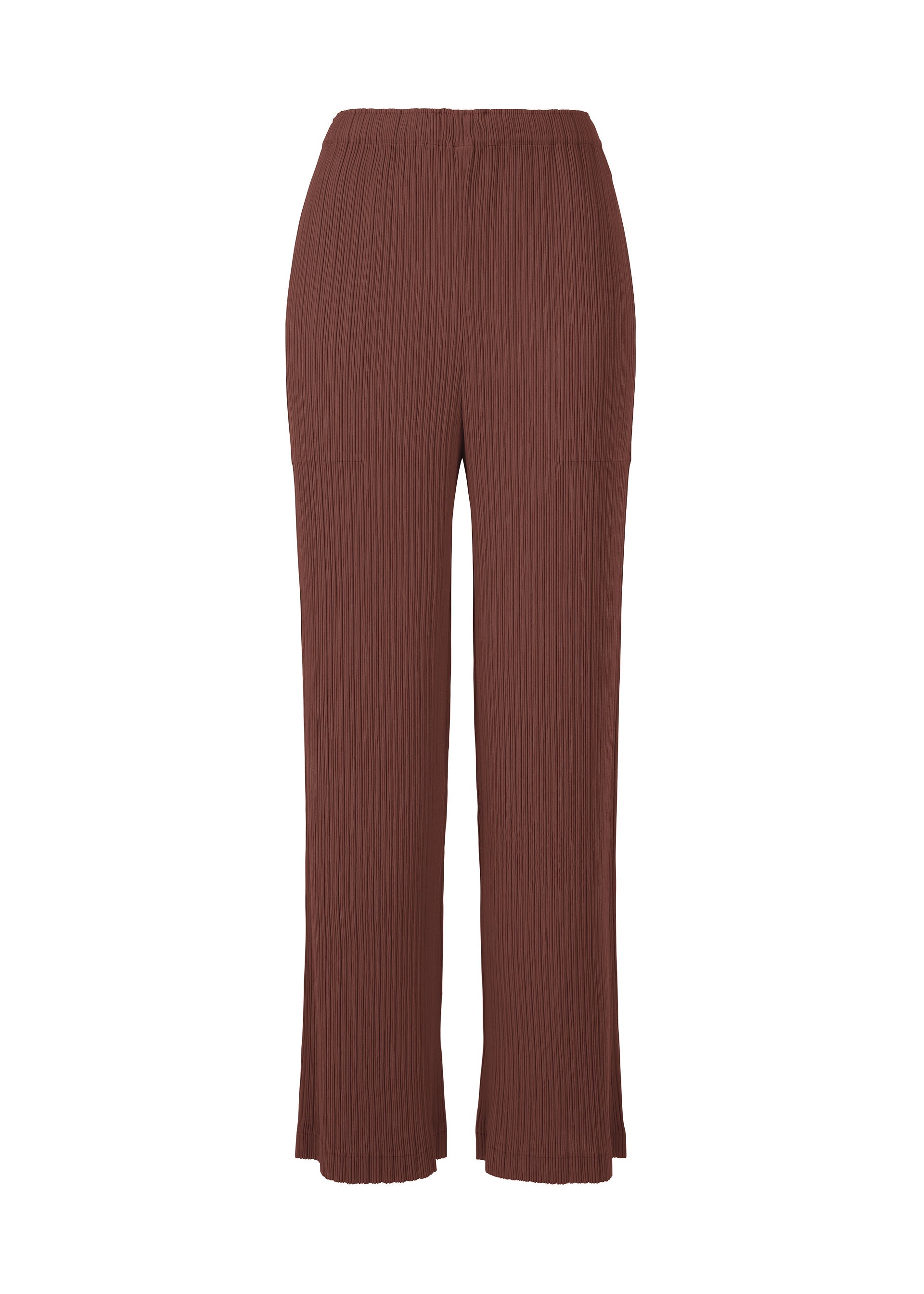 Zoomed view HATCHING PLEATS - DARK BROWN (no.45)