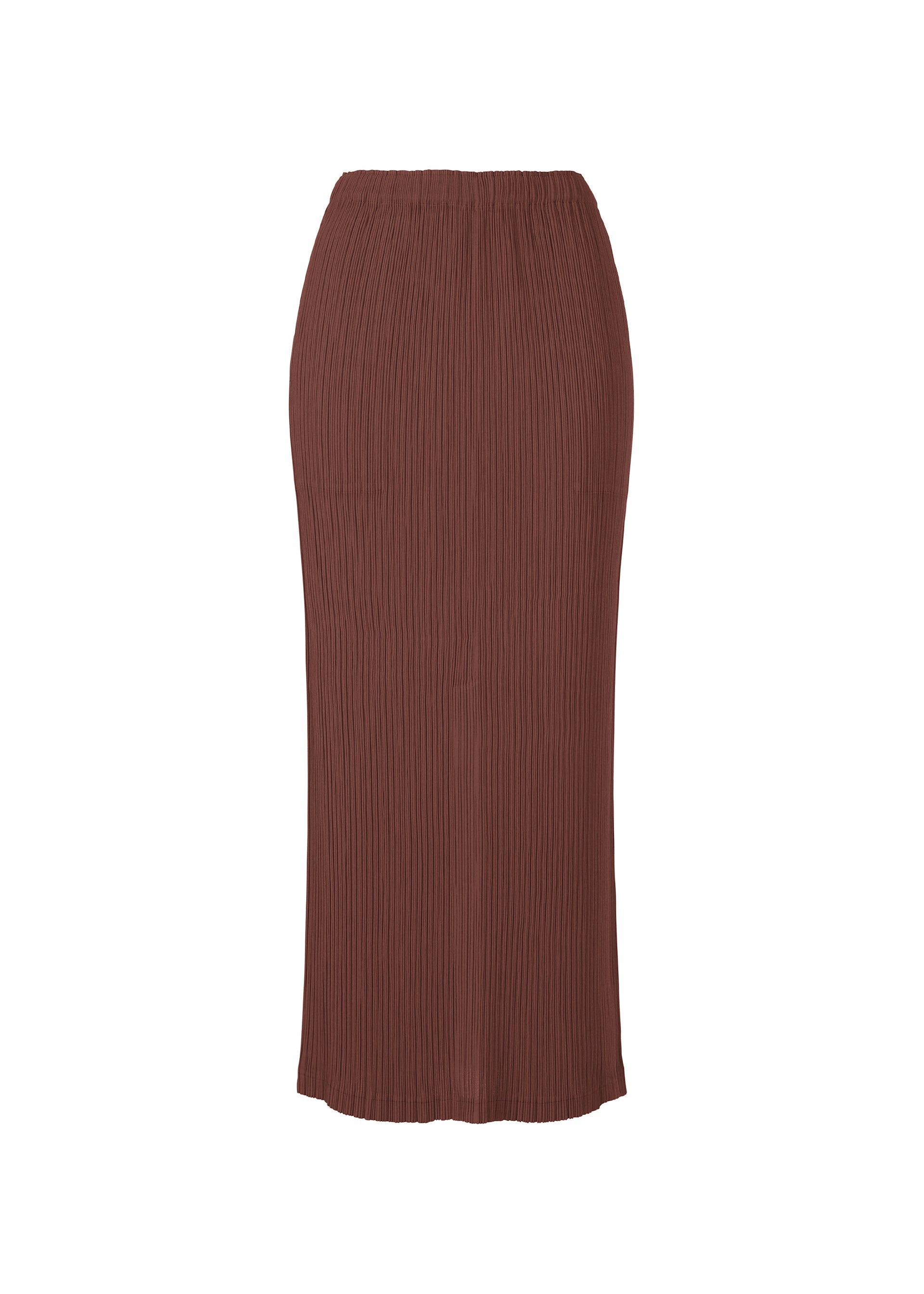 Zoomed view HATCHING PLEATS - DARK BROWN (no.45)