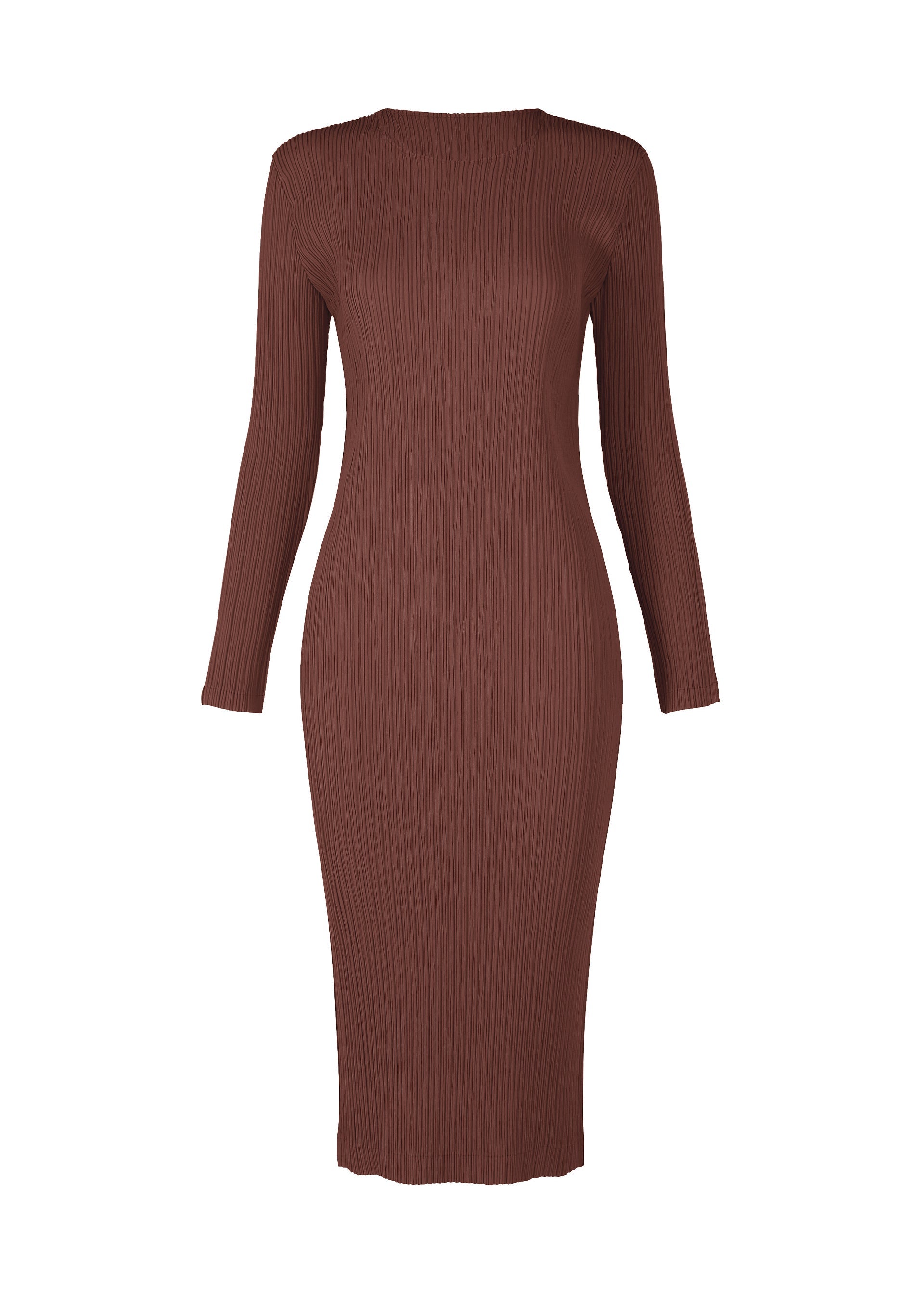 Zoomed view HATCHING PLEATS - DARK BROWN (no.45)