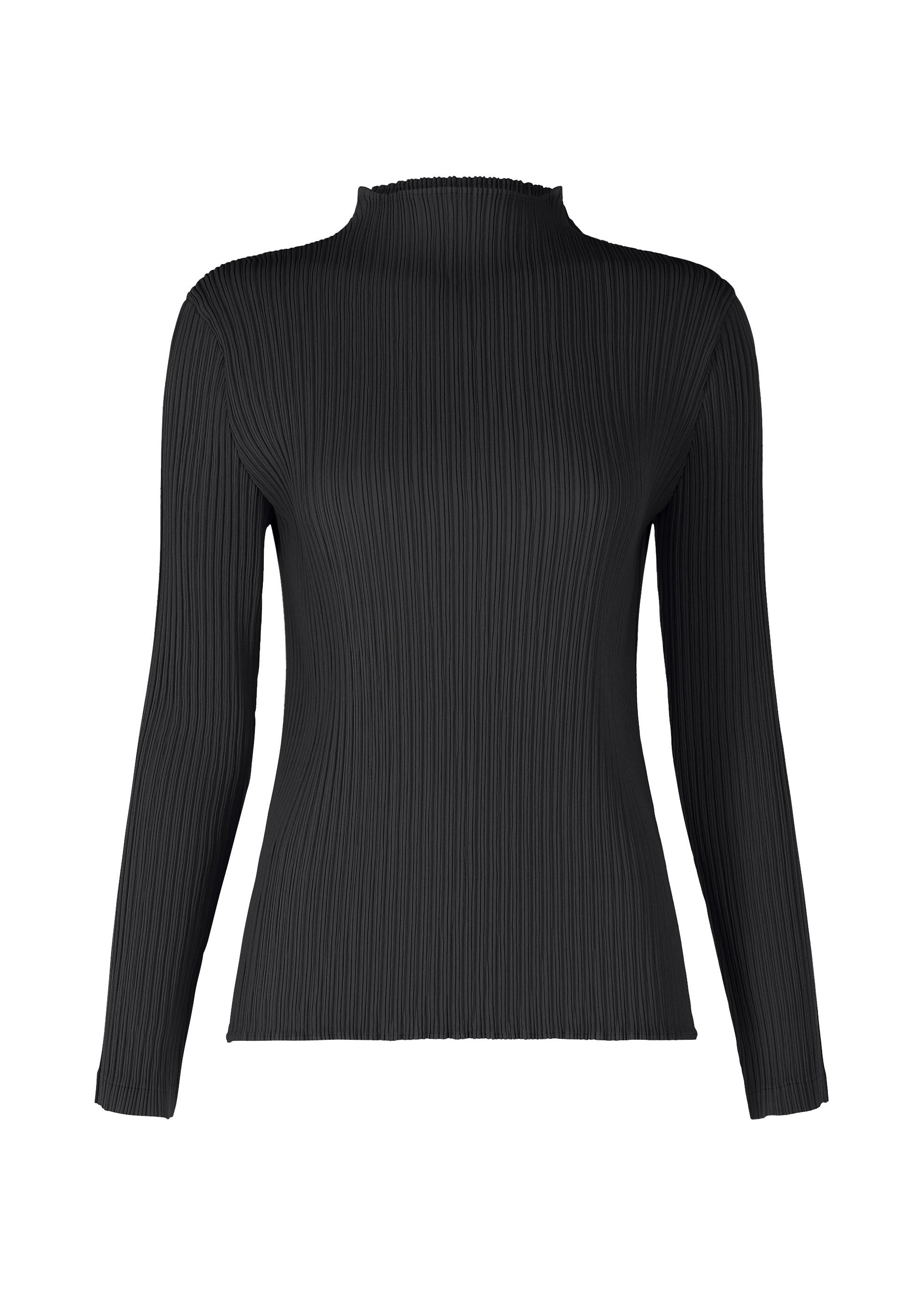 Zoomed view HATCHING PLEATS - BLACK (no.15)