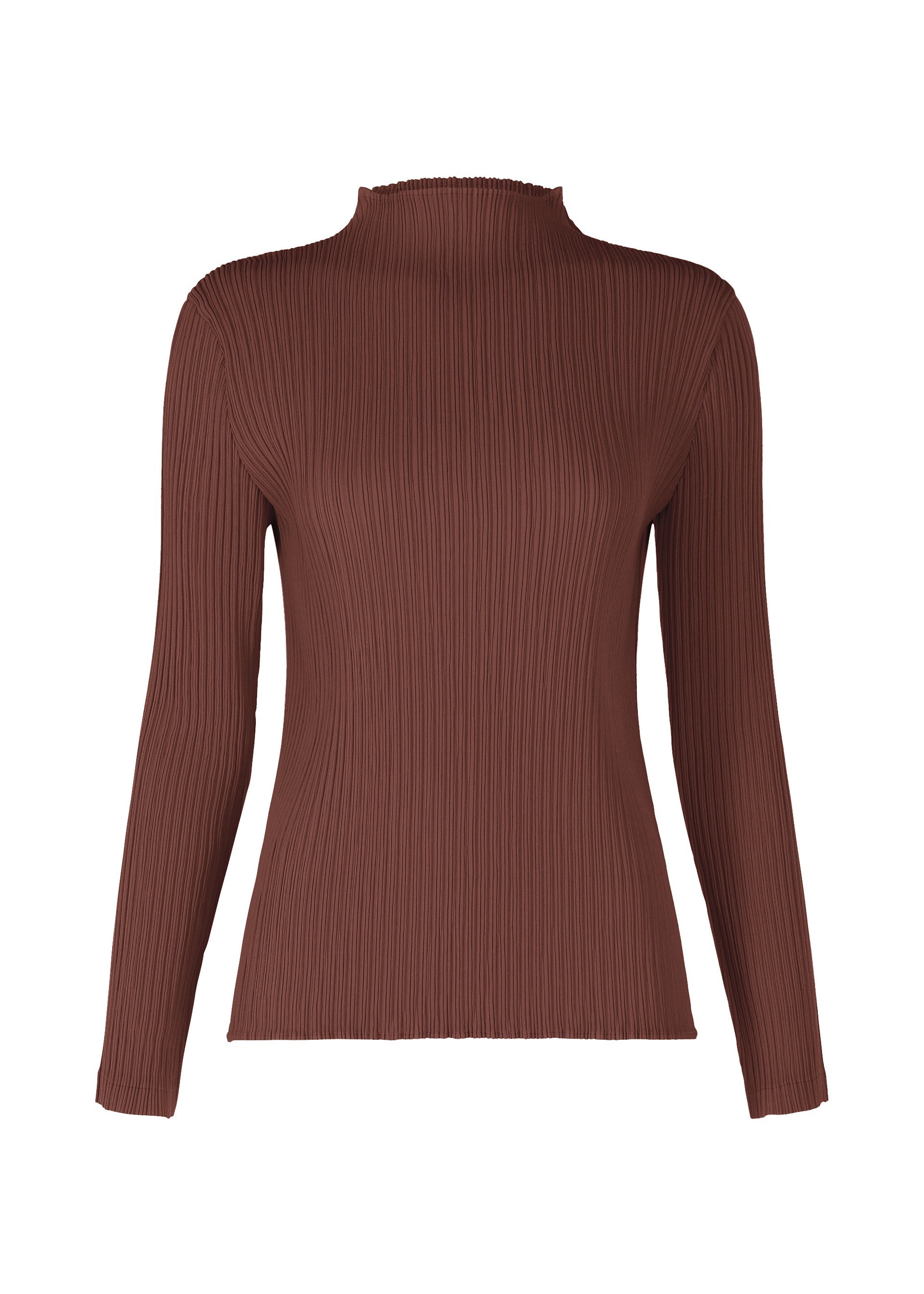 Zoomed view HATCHING PLEATS - DARK BROWN (no.45)